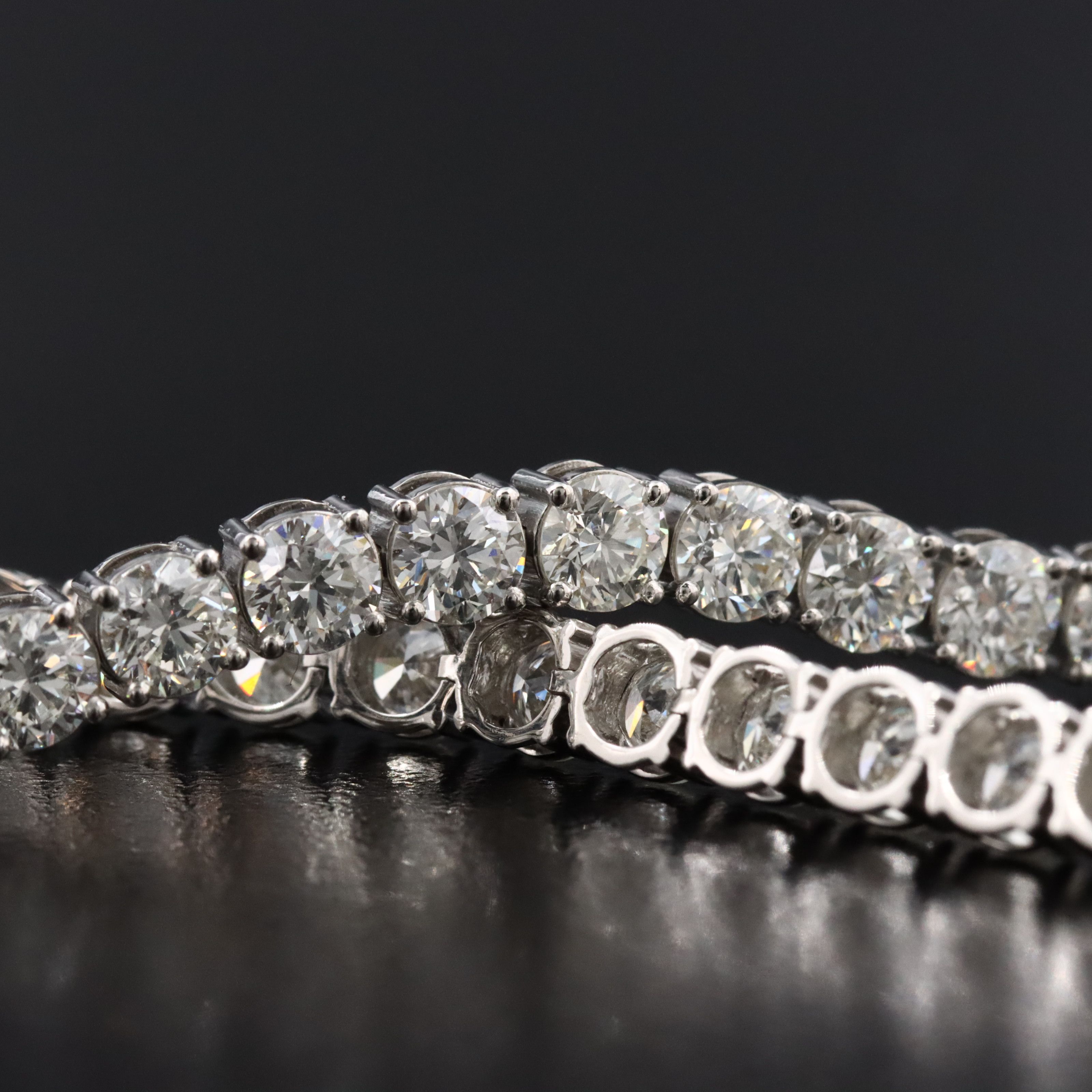 Platinum 7.99 CTW Diamond Line Bracelet
