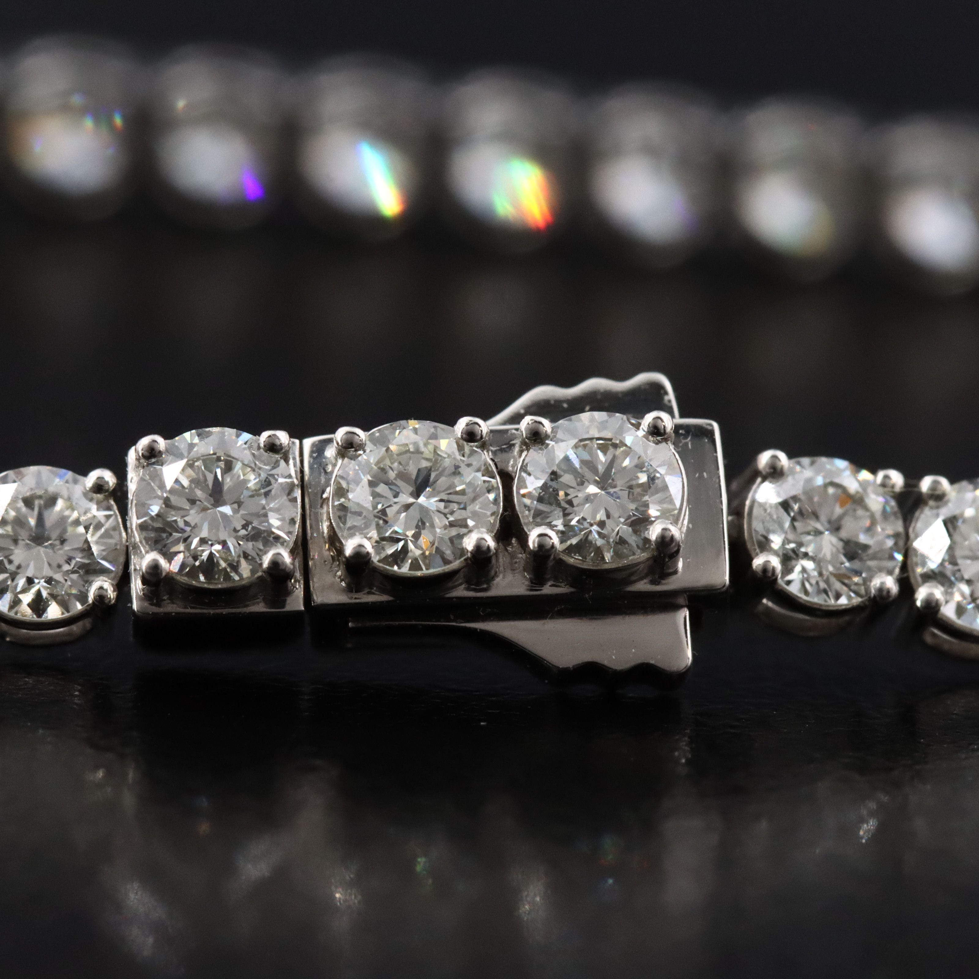 Platinum 7.99 CTW Diamond Line Bracelet