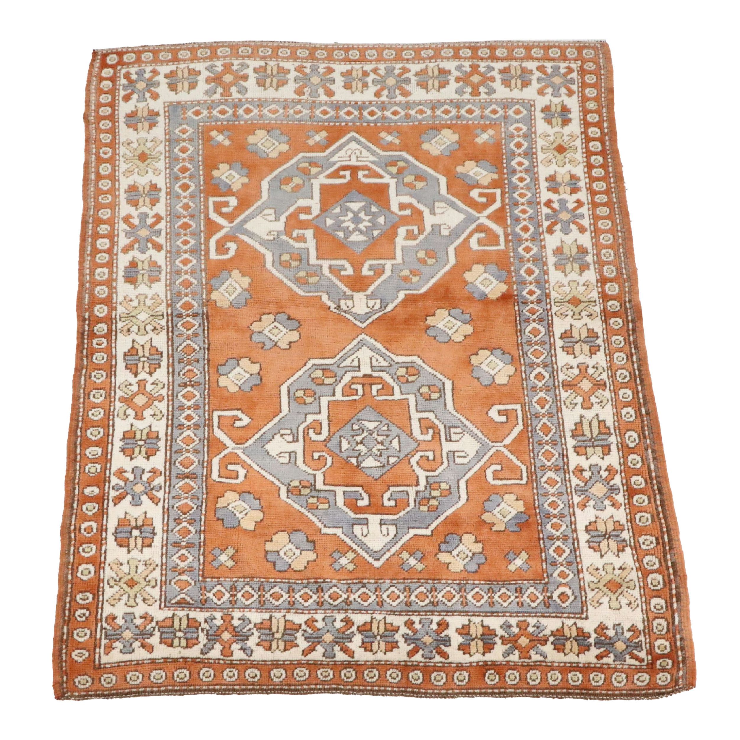 4'6 x 6' Hand-Knotted Turkish Oushak Area Rug