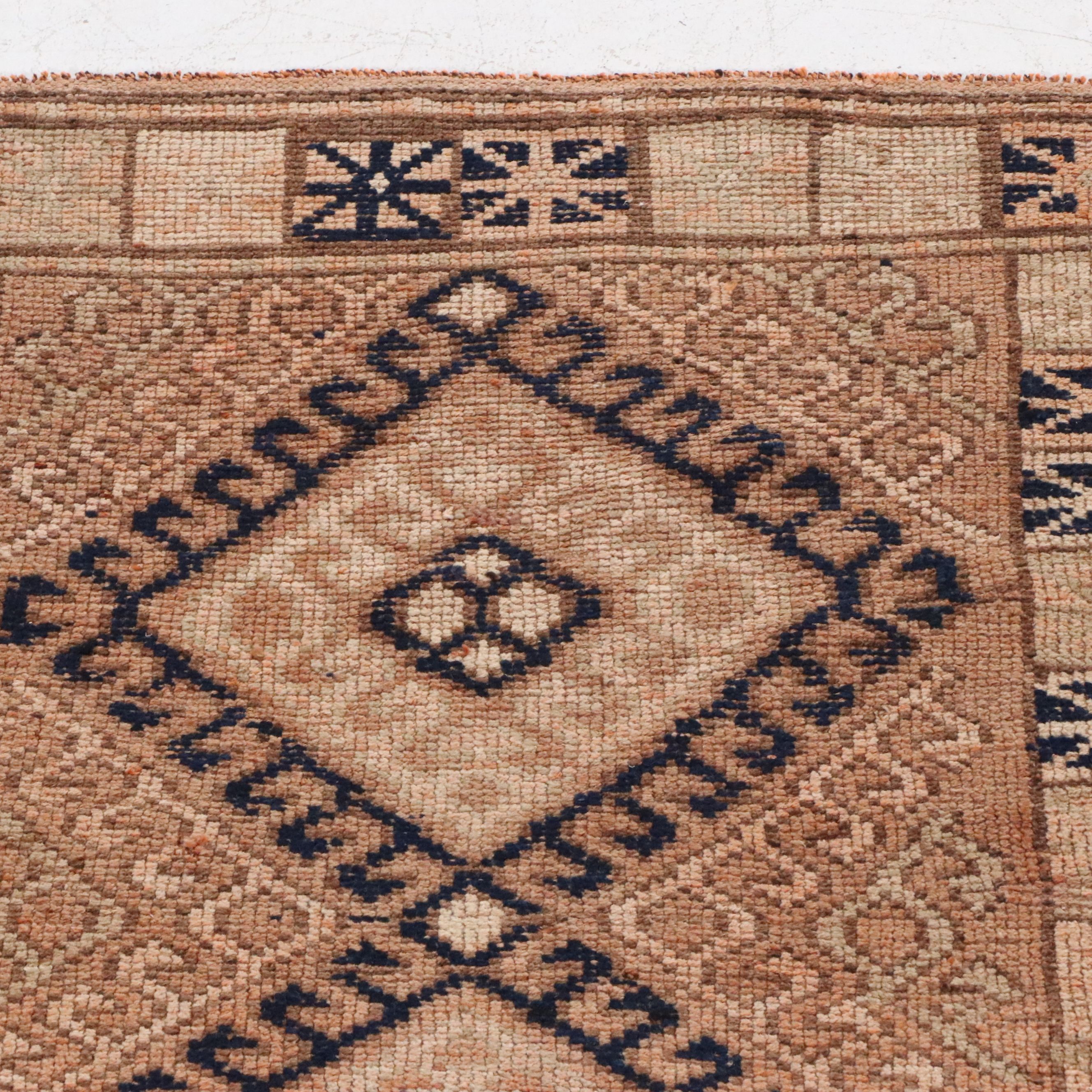 3'4 x 8'10 Hand-Knotted Turkish Bergama Long Rug