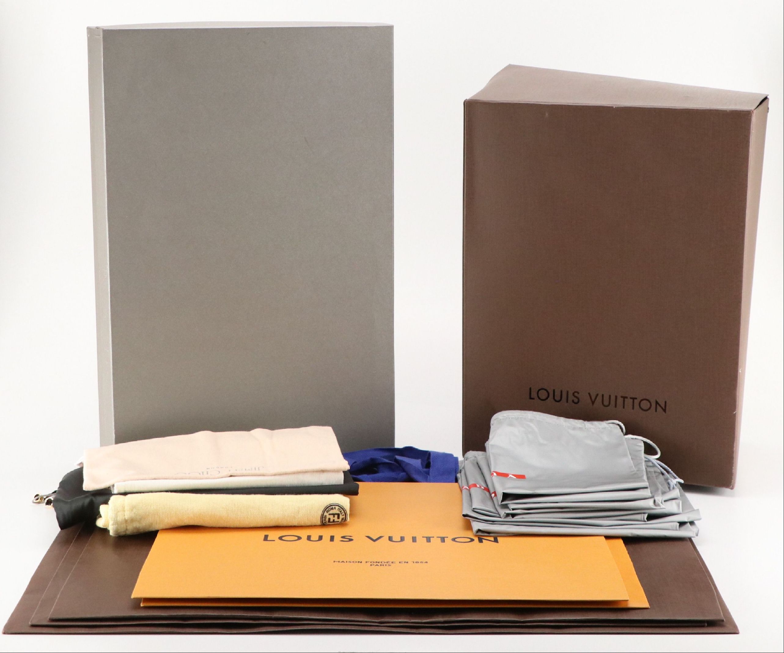 Designer Dust Bags, Boxes and More Featuring Louis Vuitton and Prada