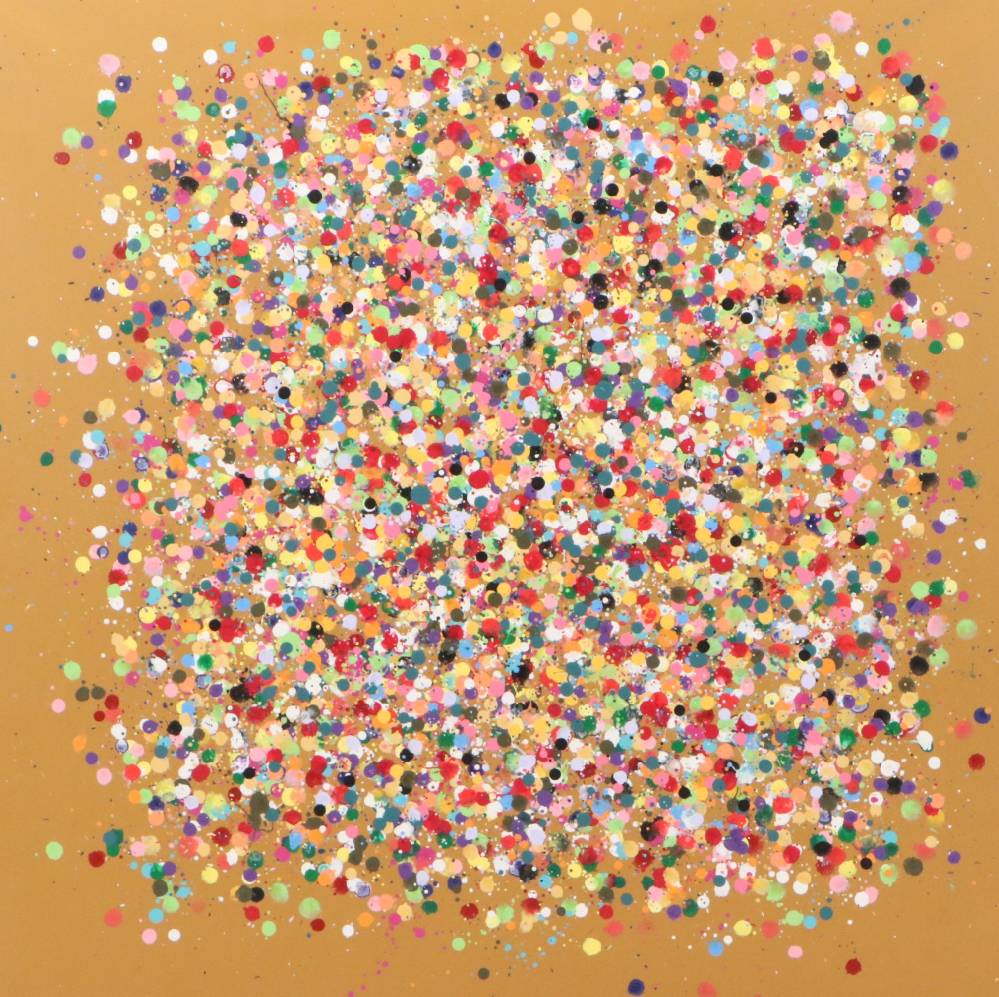 Michael Karr Abstract Acrylic Action Painting, 2023