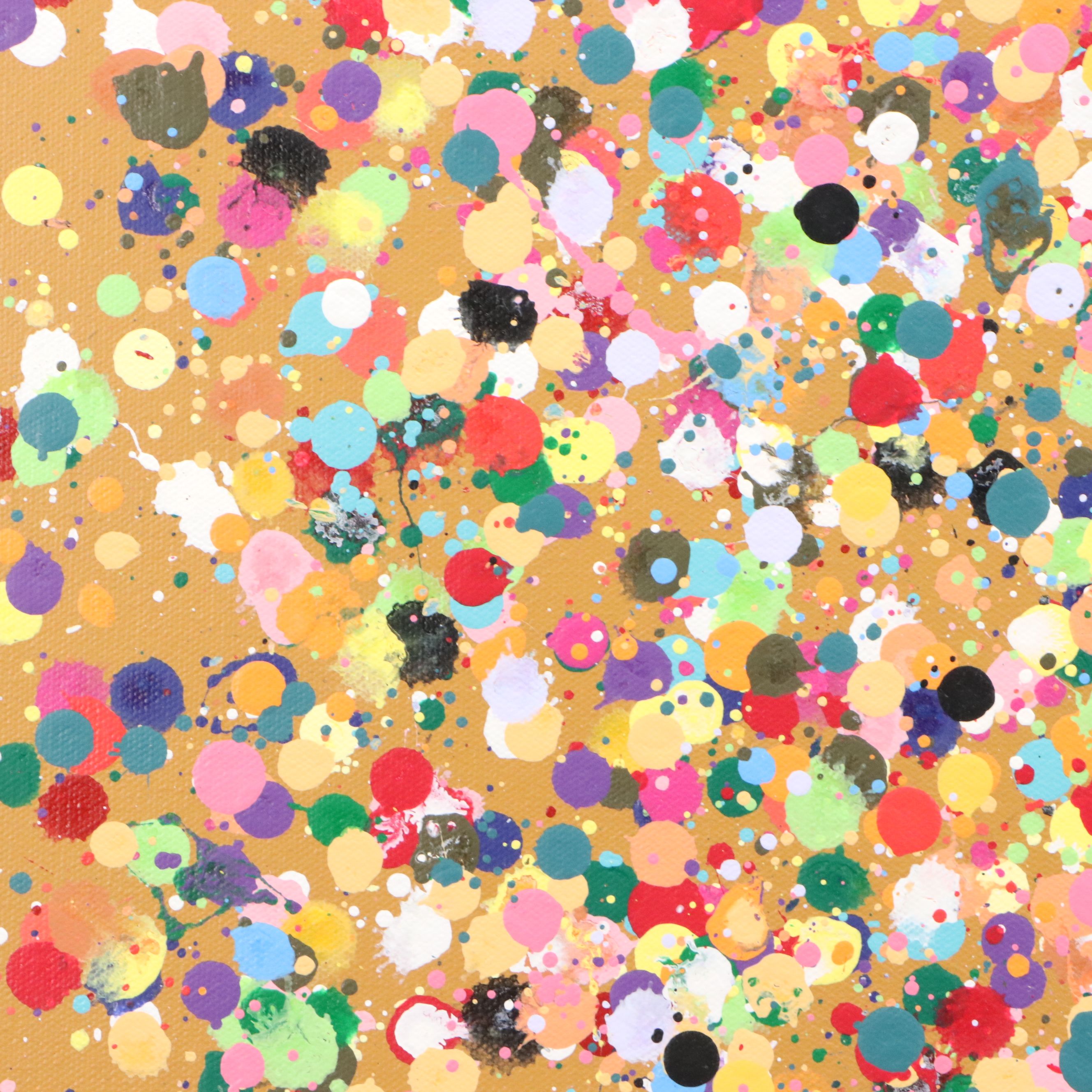 Michael Karr Abstract Acrylic Action Painting, 2023