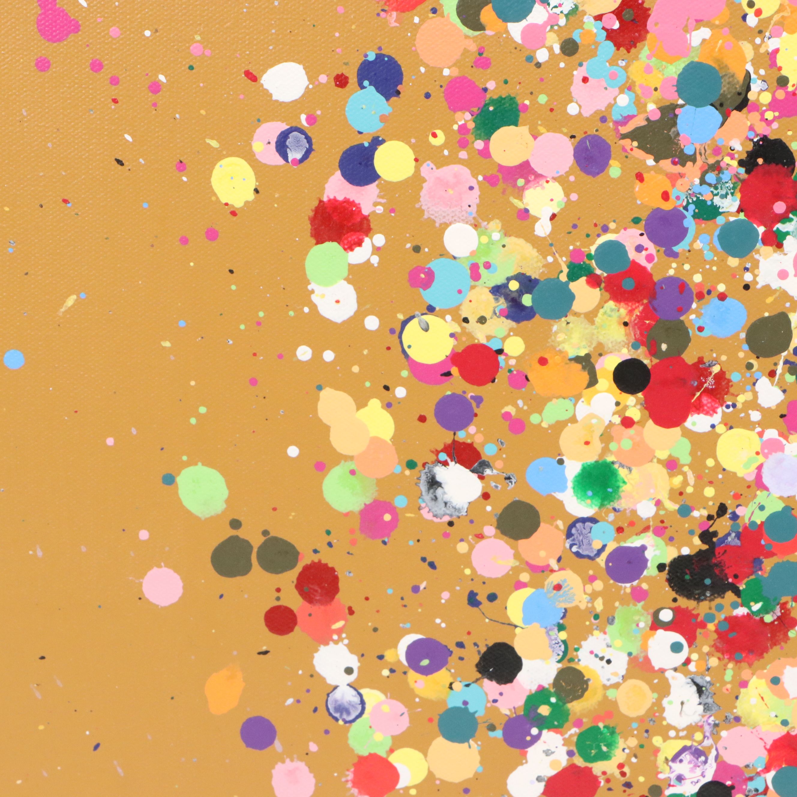 Michael Karr Abstract Acrylic Action Painting, 2023