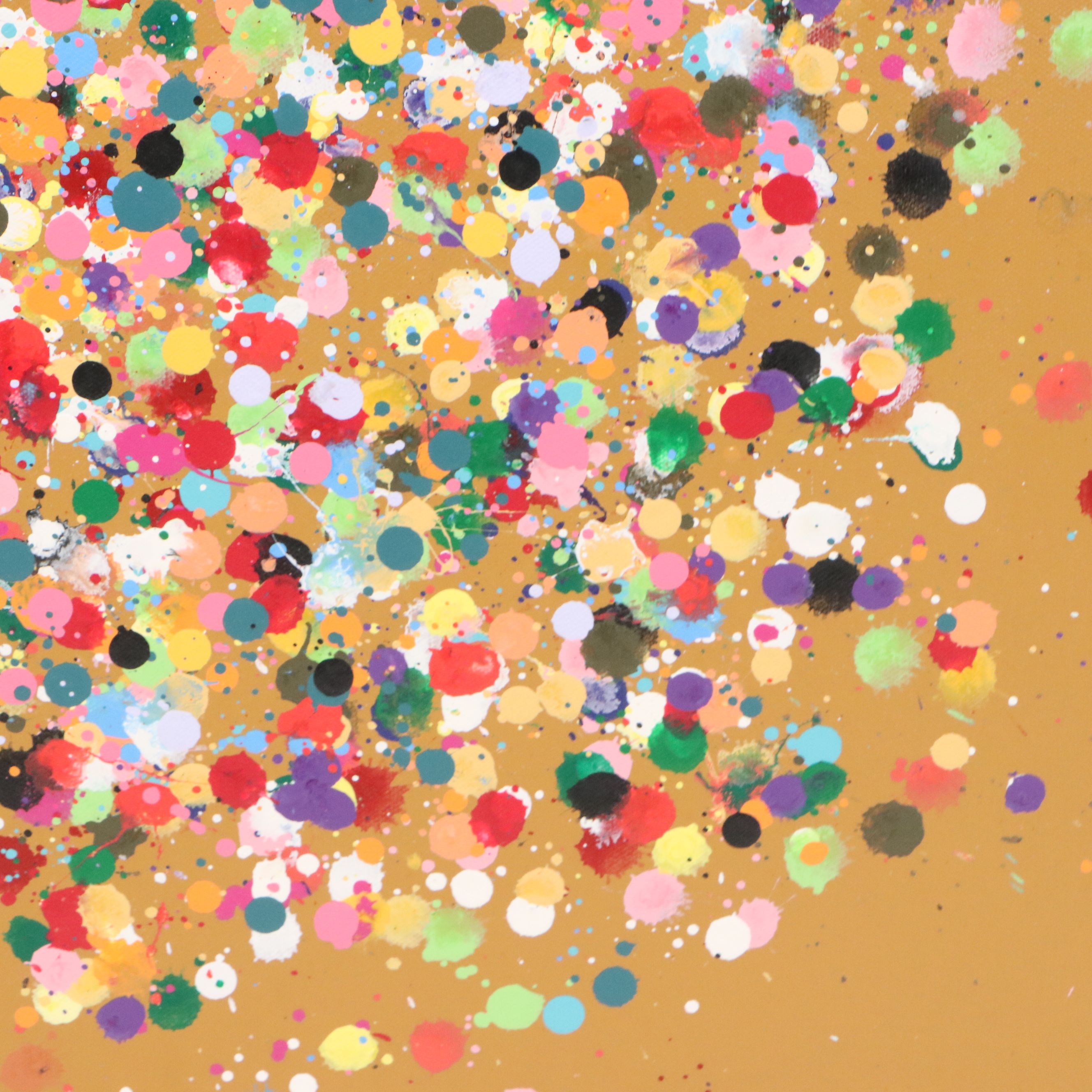 Michael Karr Abstract Acrylic Action Painting, 2023