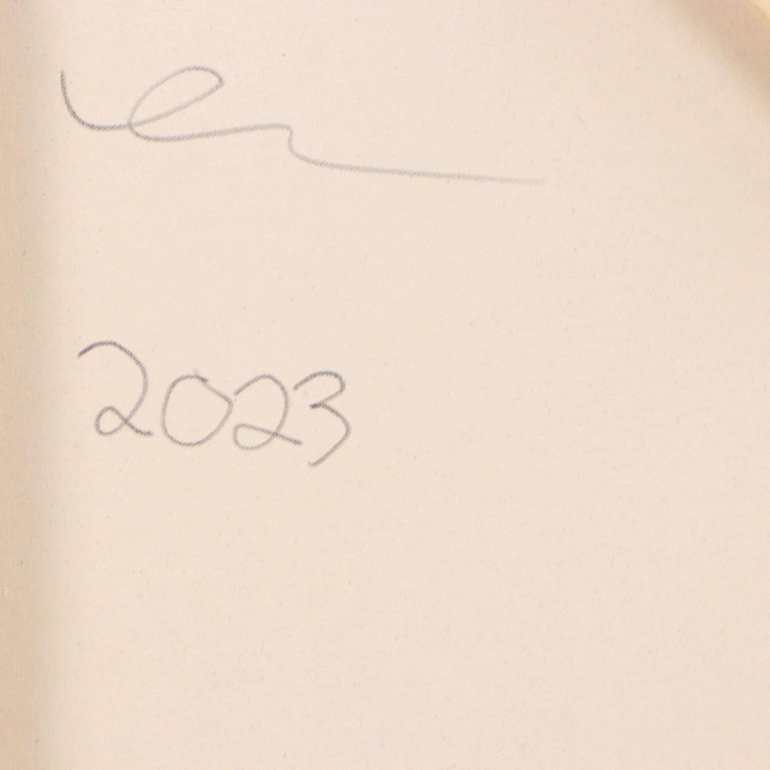 Michael Karr Abstract Acrylic Action Painting, 2023