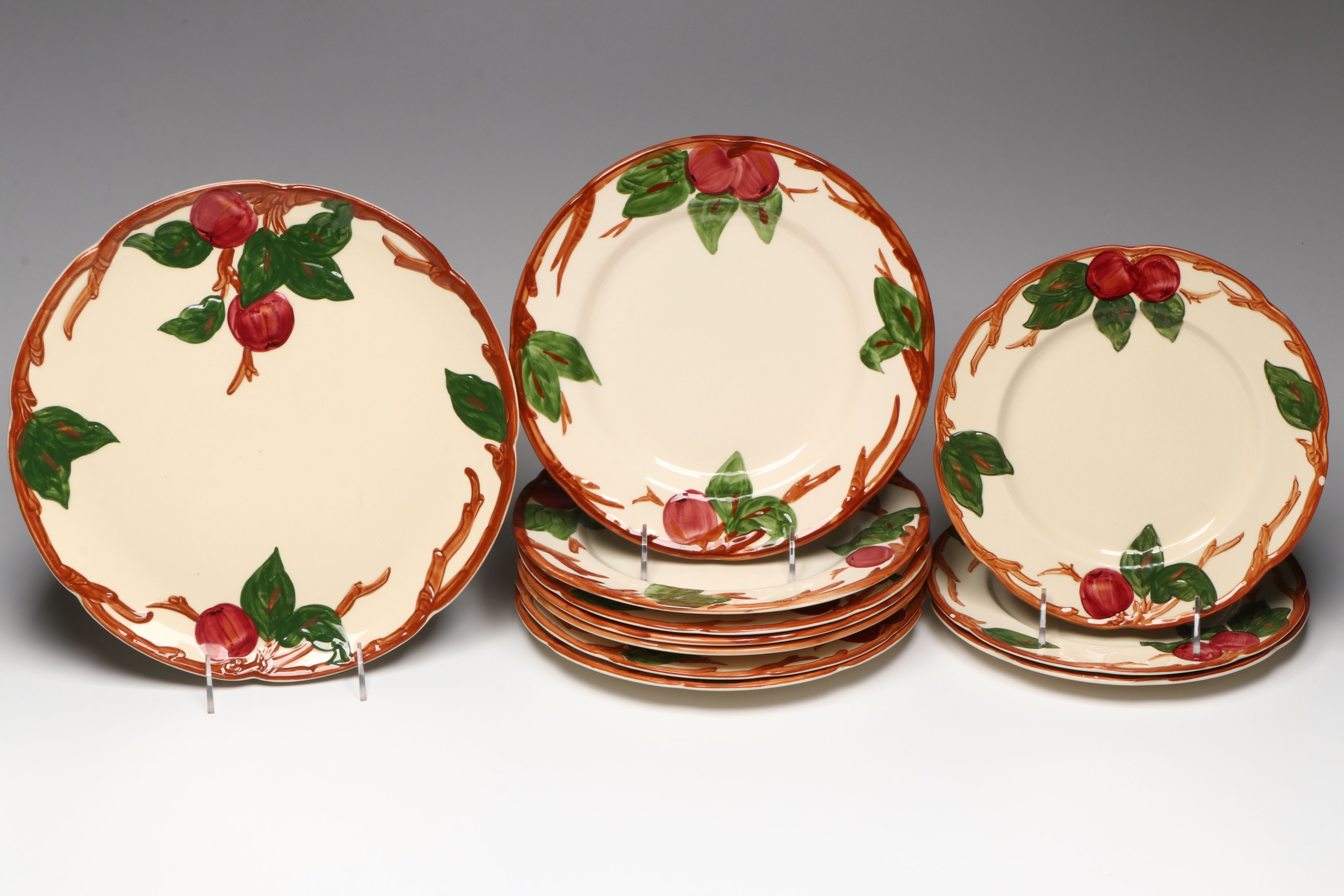 Franciscan "Apple" Ceramic Dinnerware, Cookie Jar and Shakers