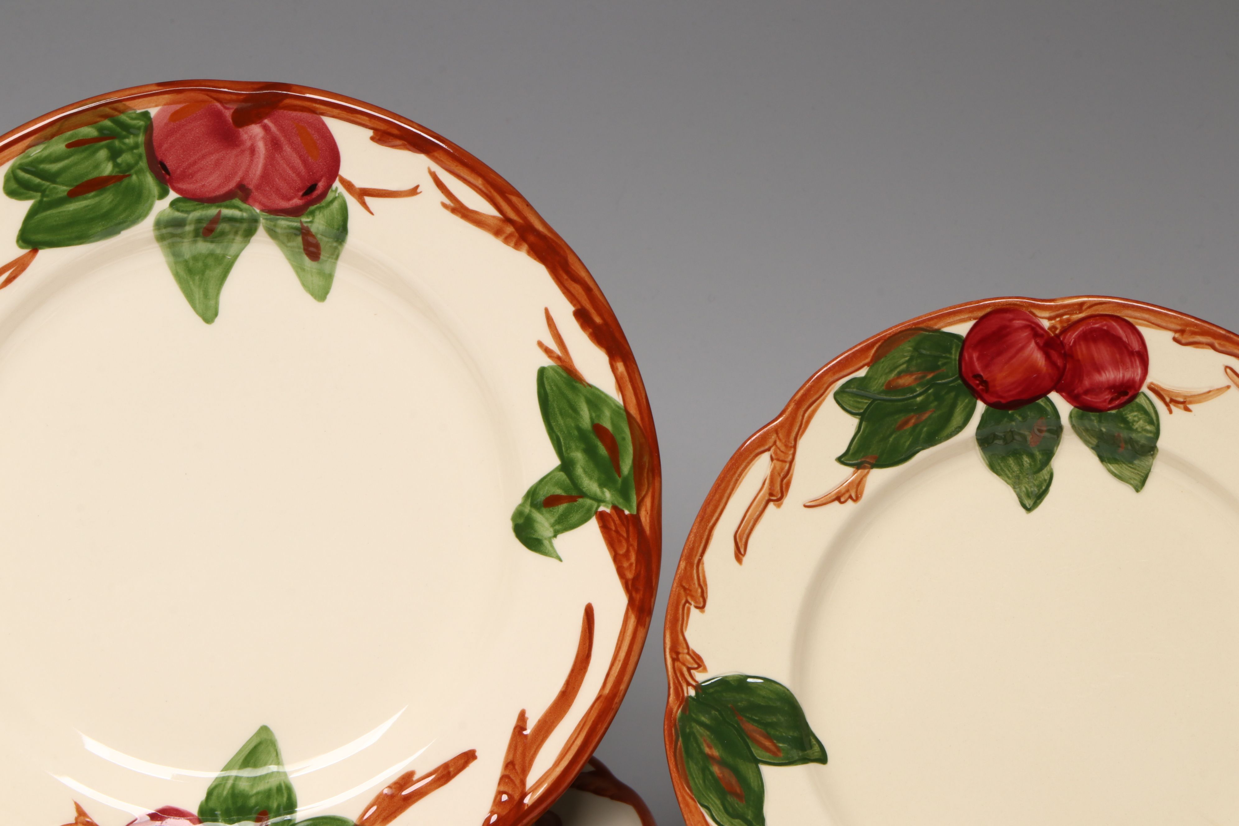 Franciscan "Apple" Ceramic Dinnerware, Cookie Jar and Shakers