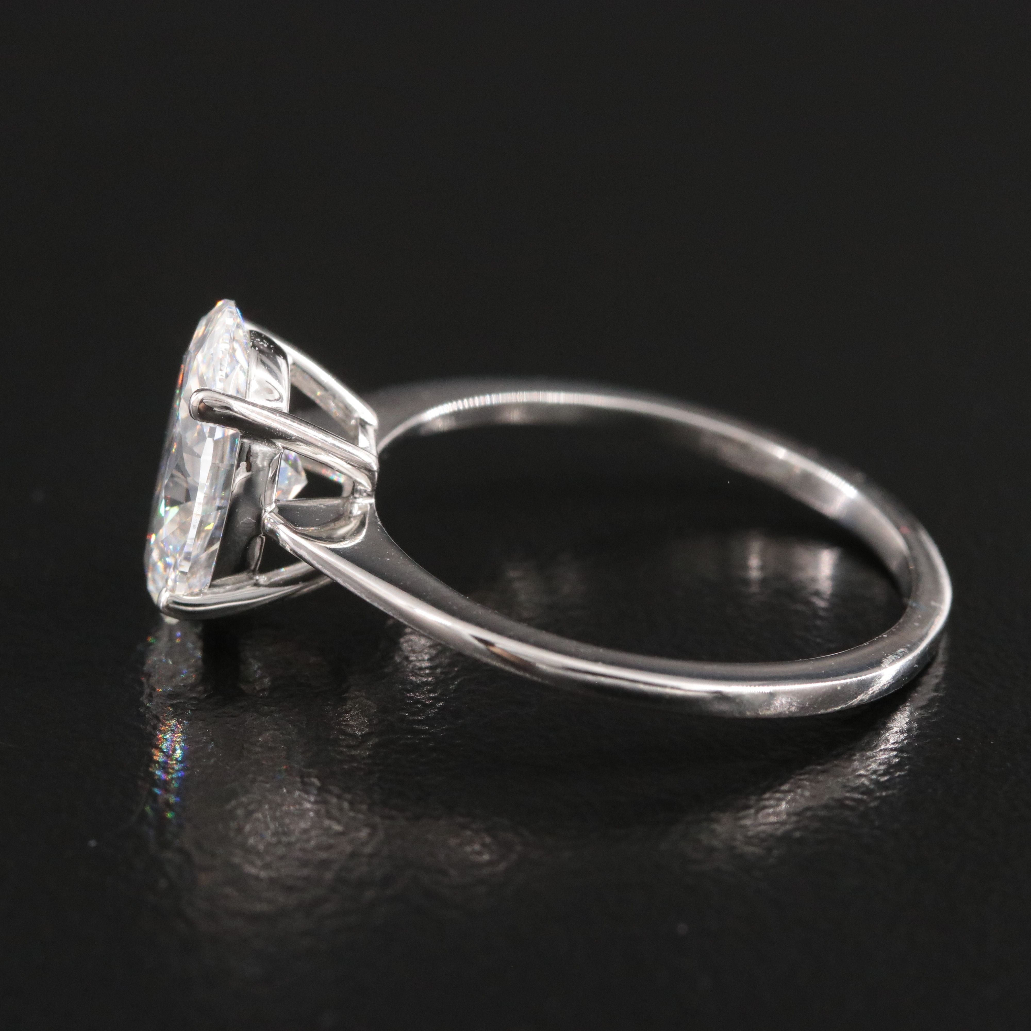 Platinum 1.99 CT Lab Grown Diamond Solitaire Ring with IGI Report