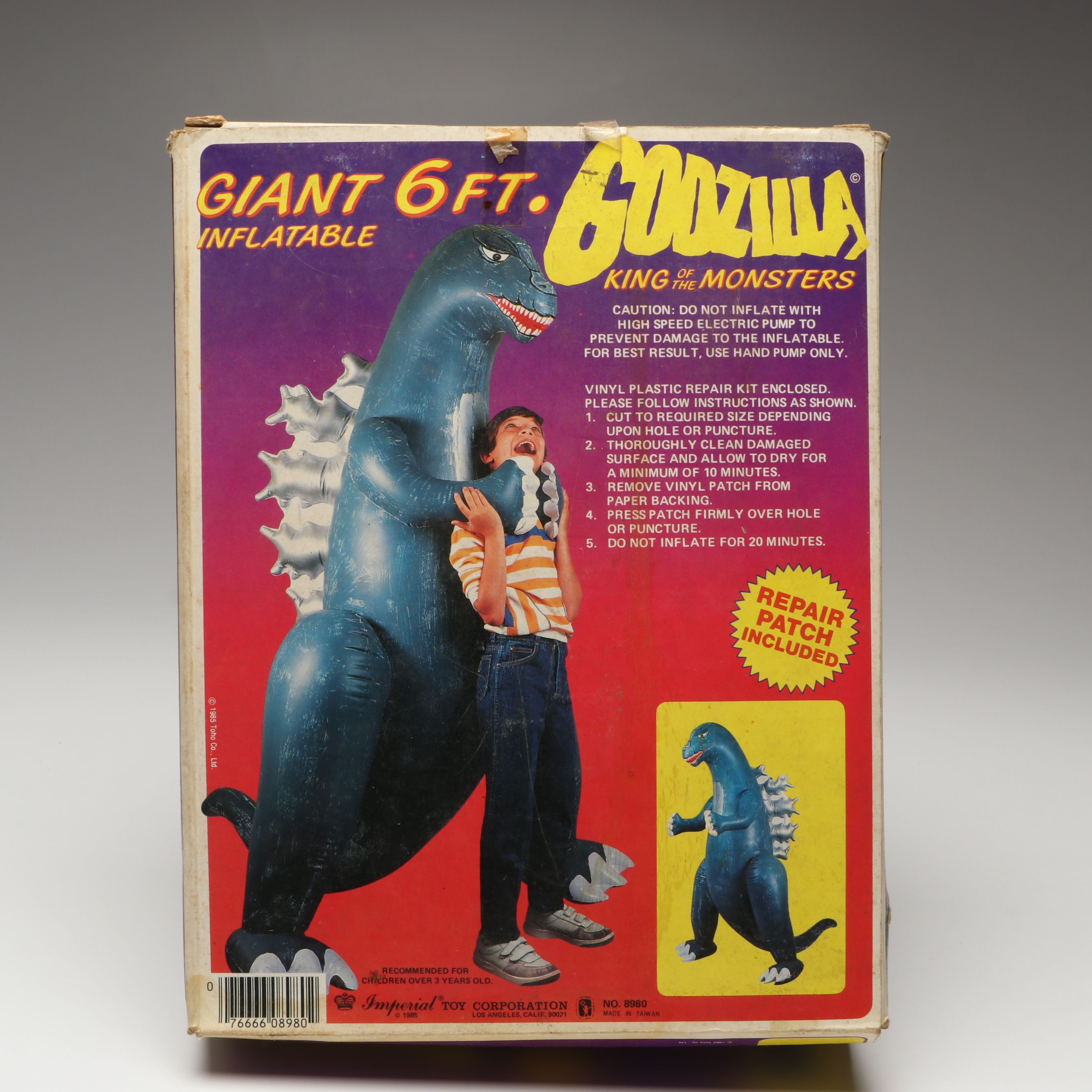 Toho "Godzilla, King of the Monsters" 6-Foot Inflatable, 1985