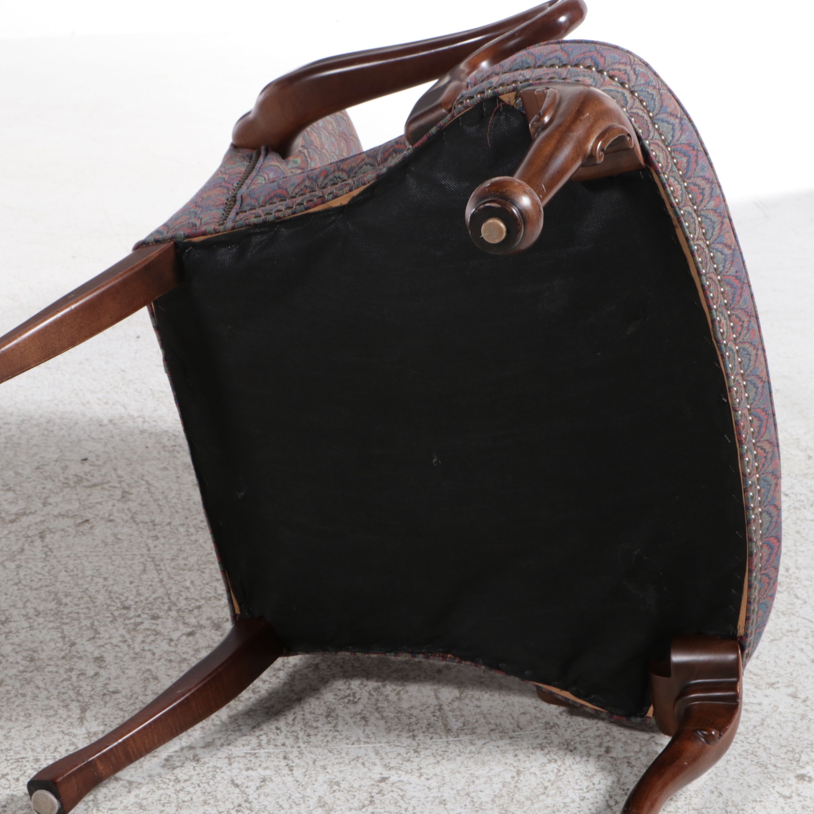 Queen Anne Style Armchair and The Bombay Company Tripod Drinks Table