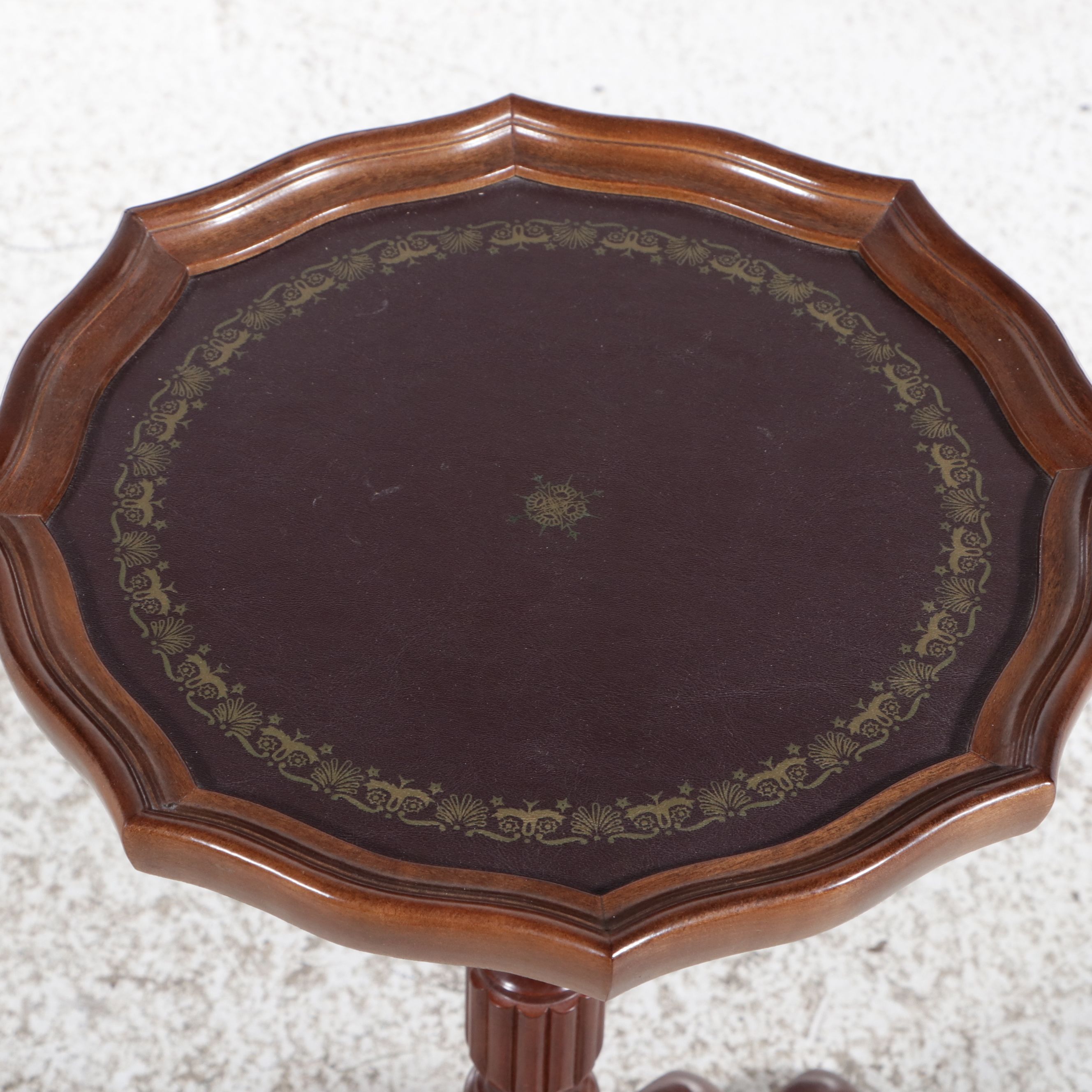 Queen Anne Style Armchair and The Bombay Company Tripod Drinks Table