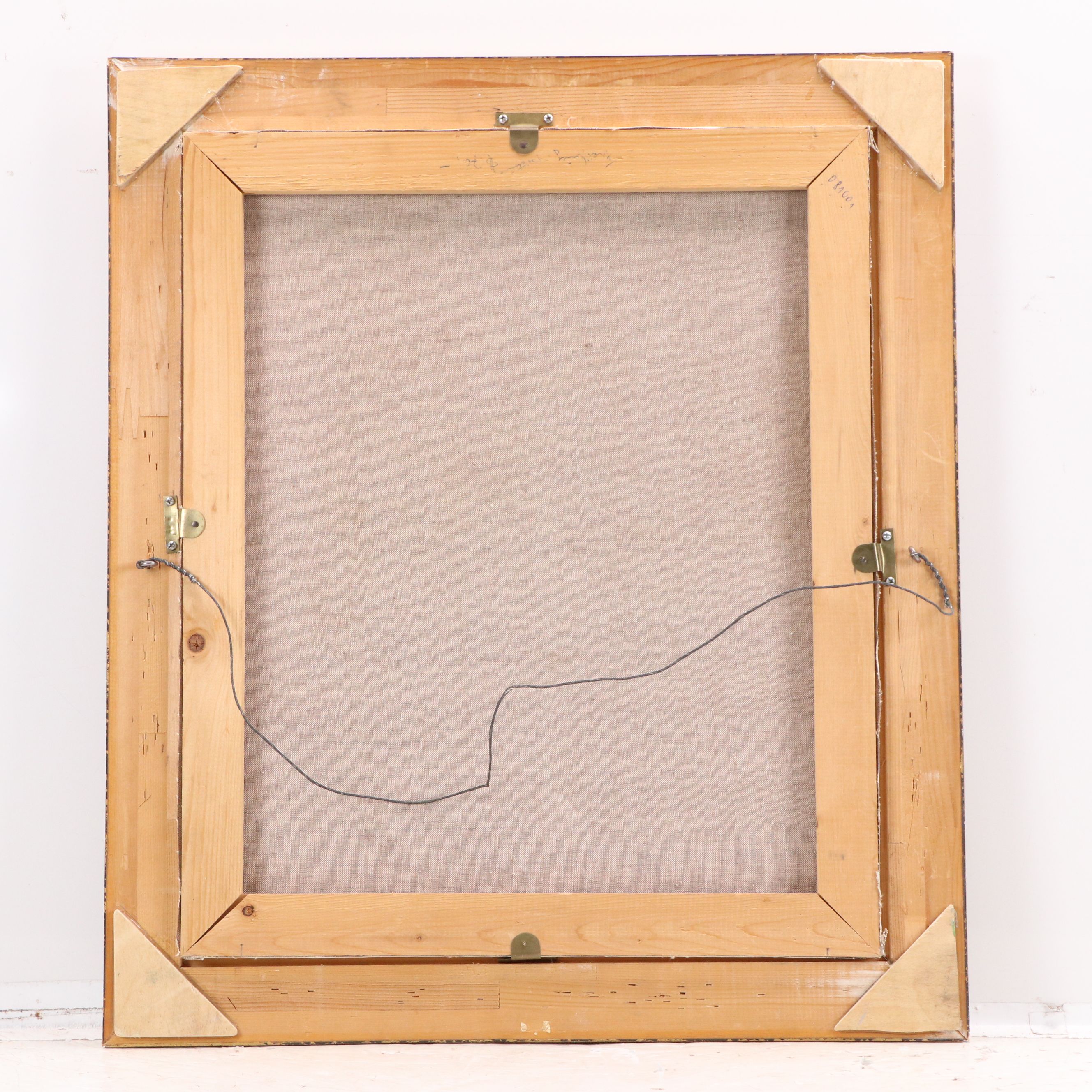 German School Village Street Scene Oil Painting