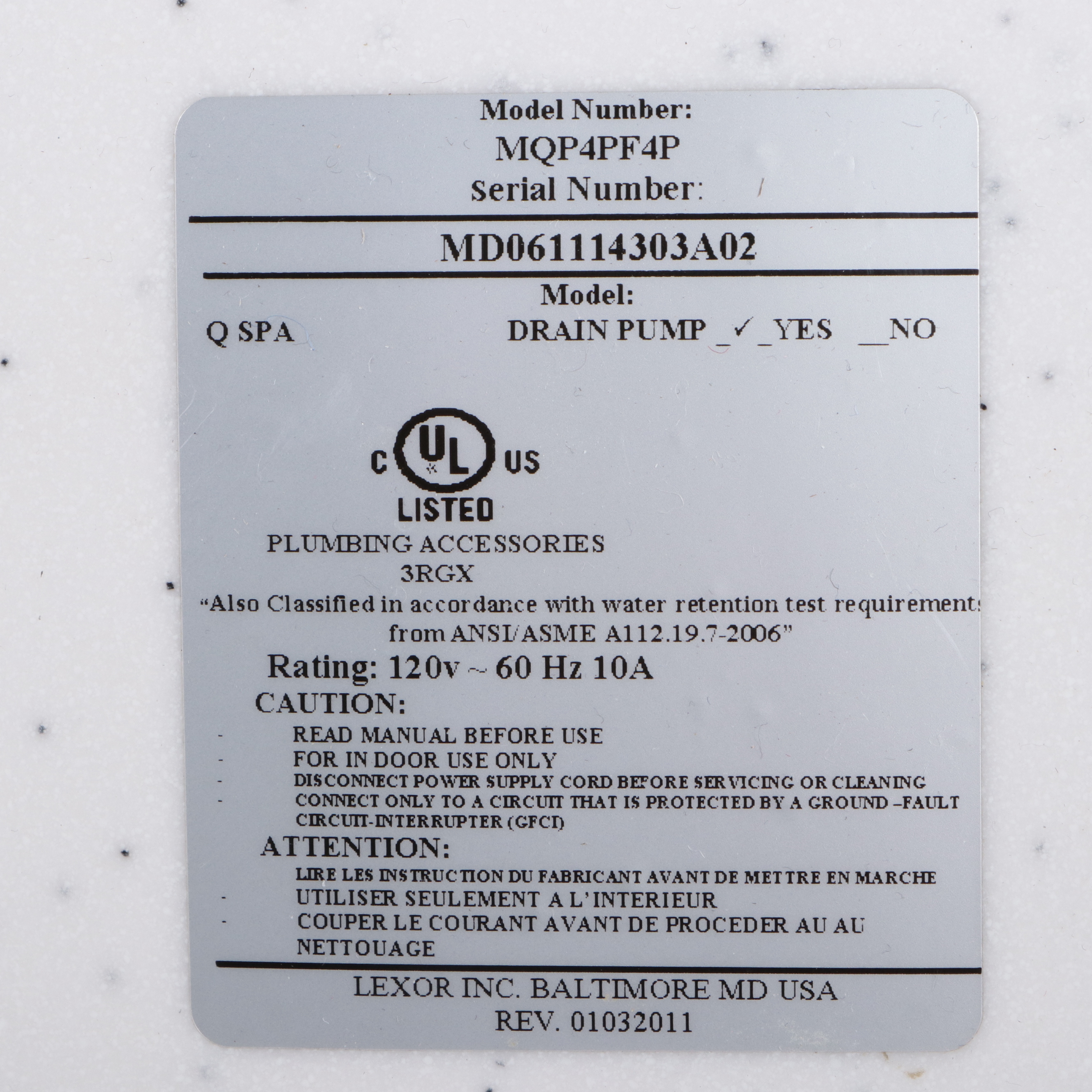 Q-Spa Tru-Touch Massage TT360-LX01 Spa Chair