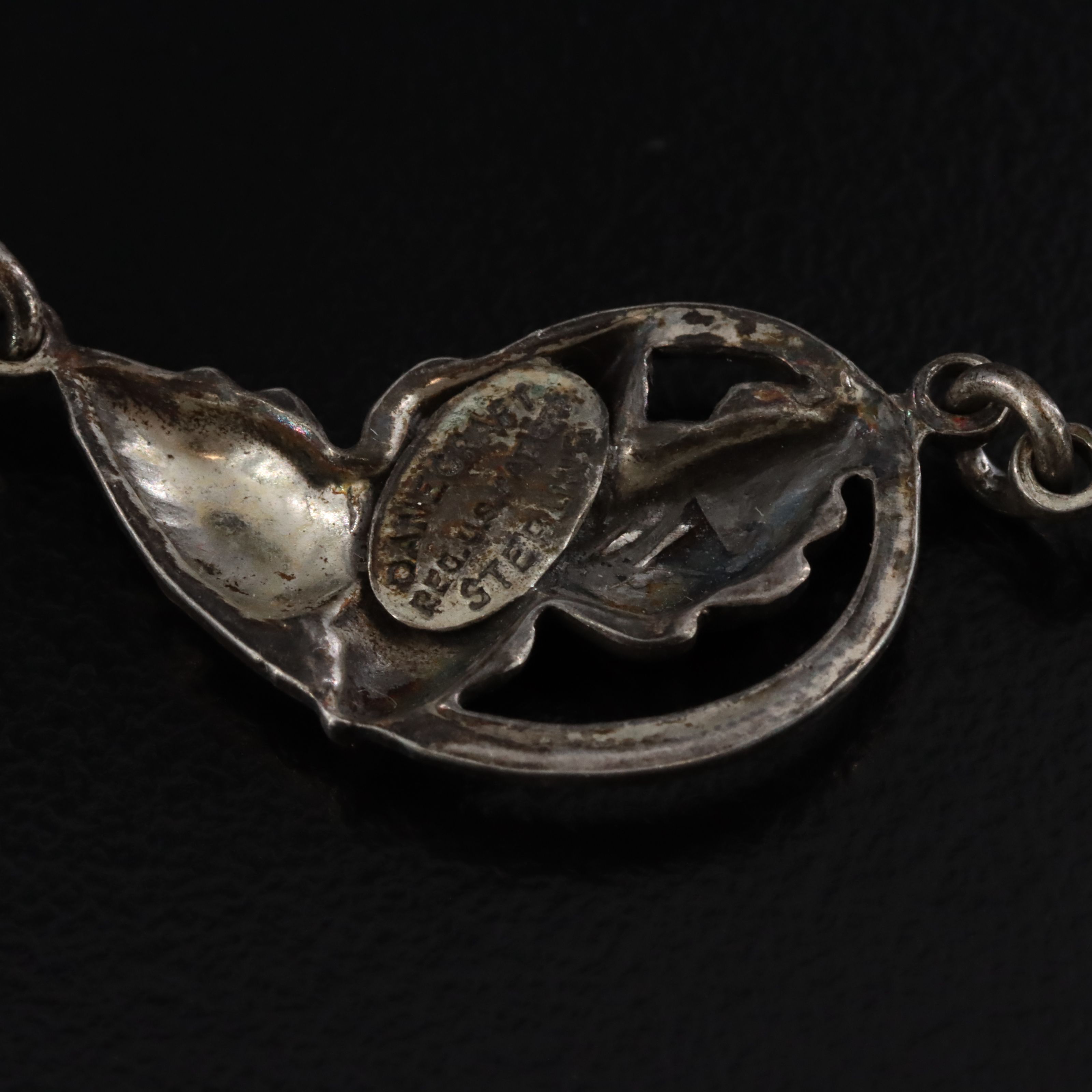 Vintage Danecraft Sterling Acorn Necklace