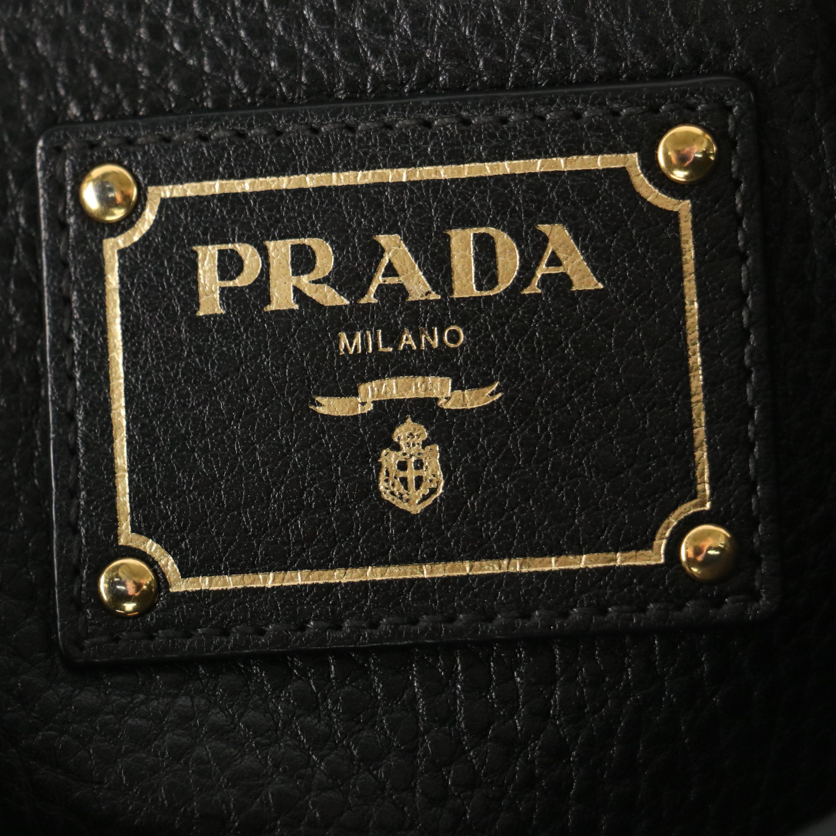 Prada Two-Way Hobo Tote Bag in Vitello Daino Leather