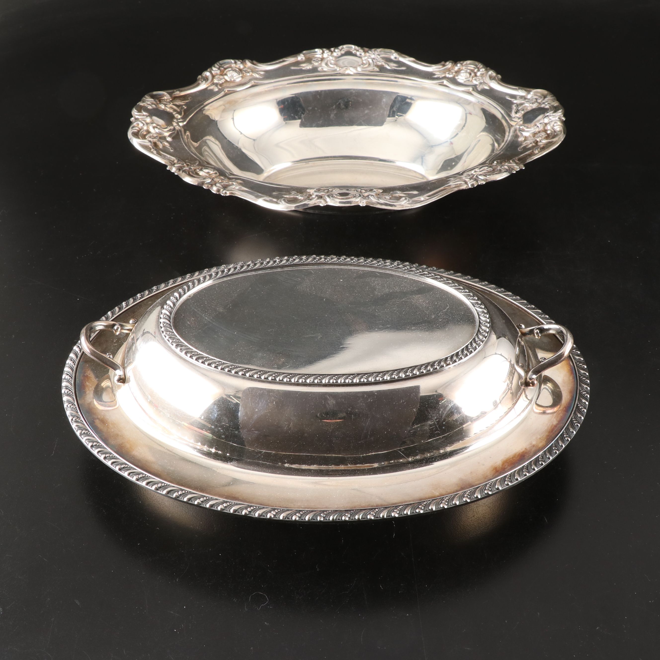 Walker & Hall Chafing Dish and More Vintage Silver Plate Serveware