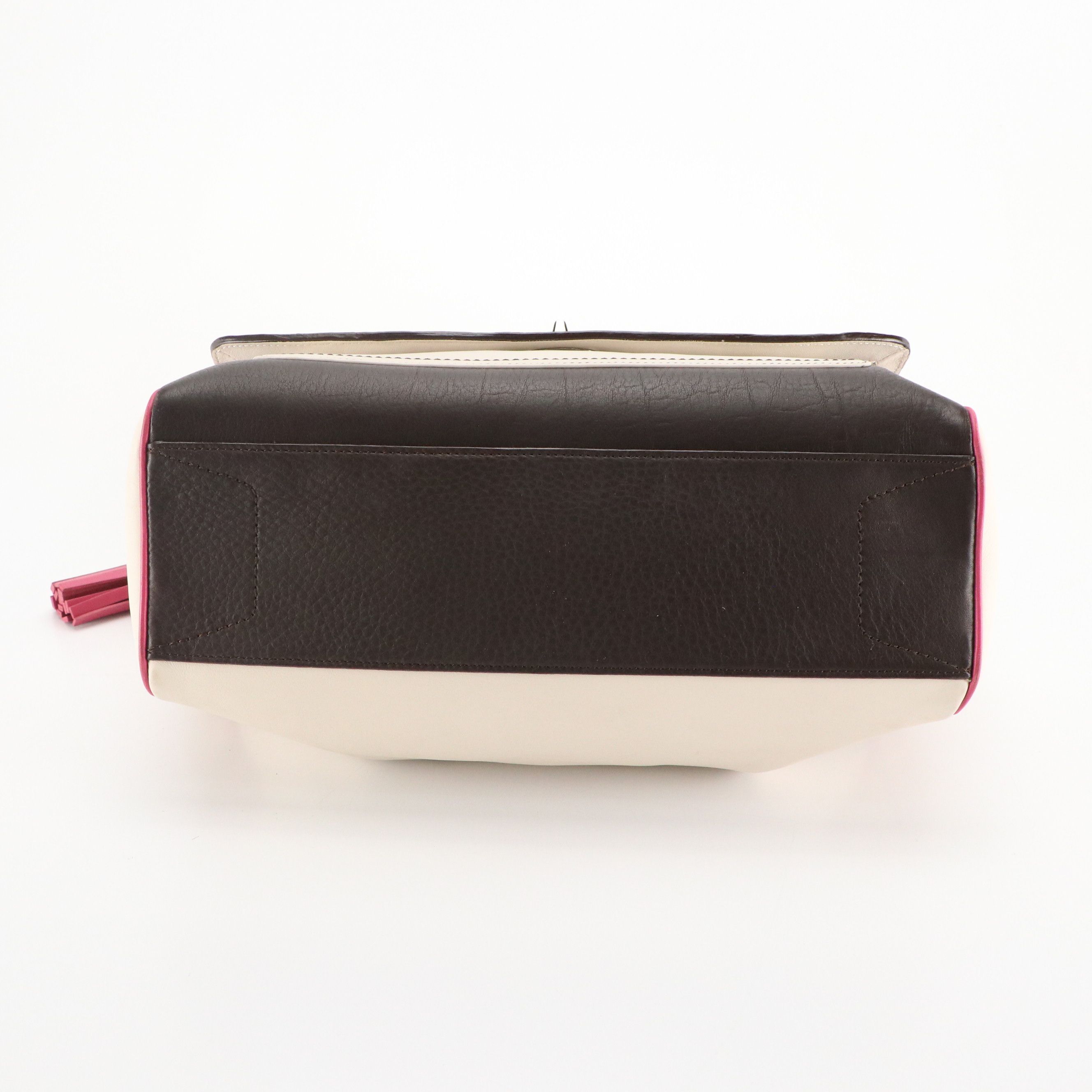 Coach Legacy Two-Way Turnlock Satchel Bag in Plaid Tweed and Tricolor Leather