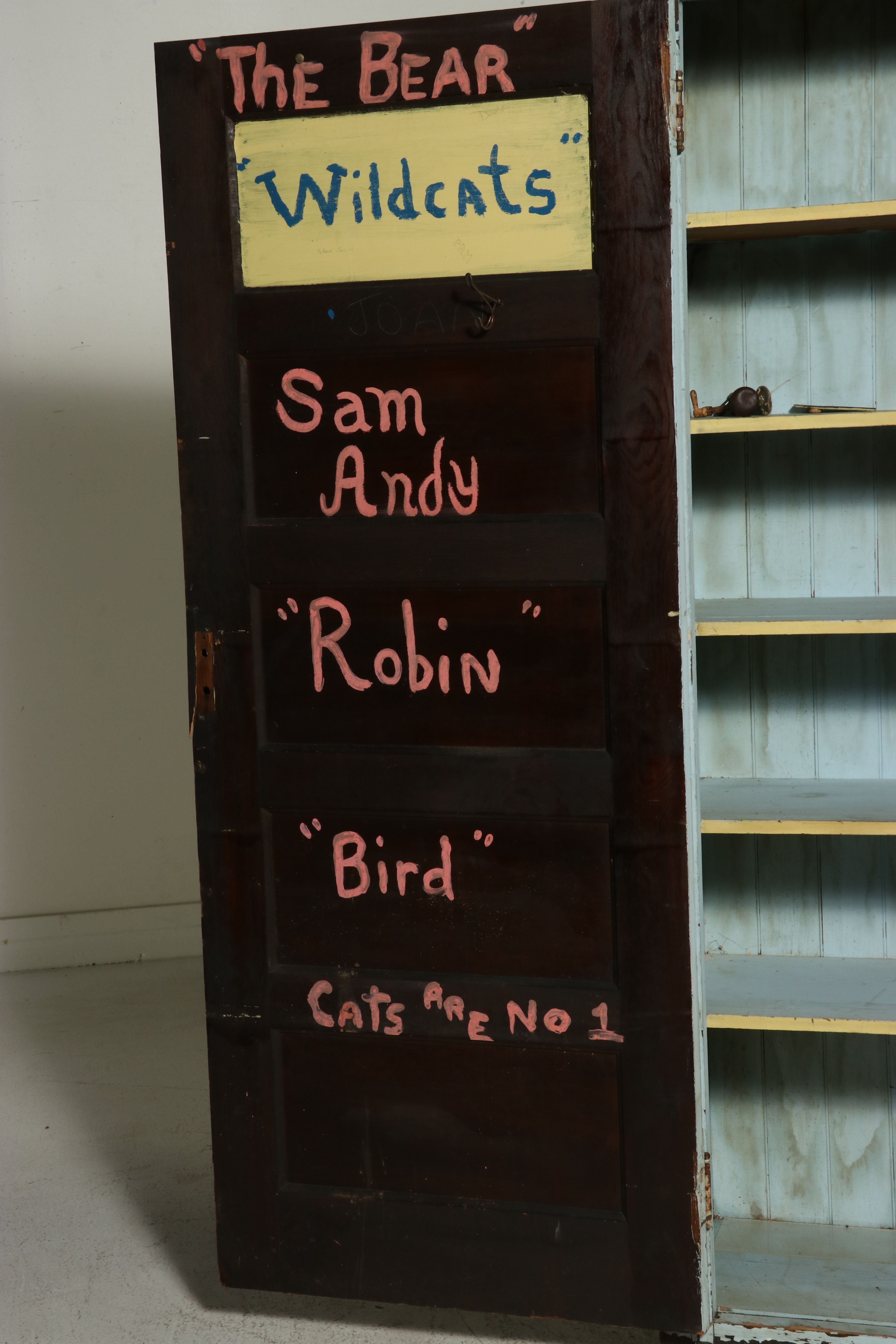 Painted Pine Cupboard, Late 19th to Early 20th Century