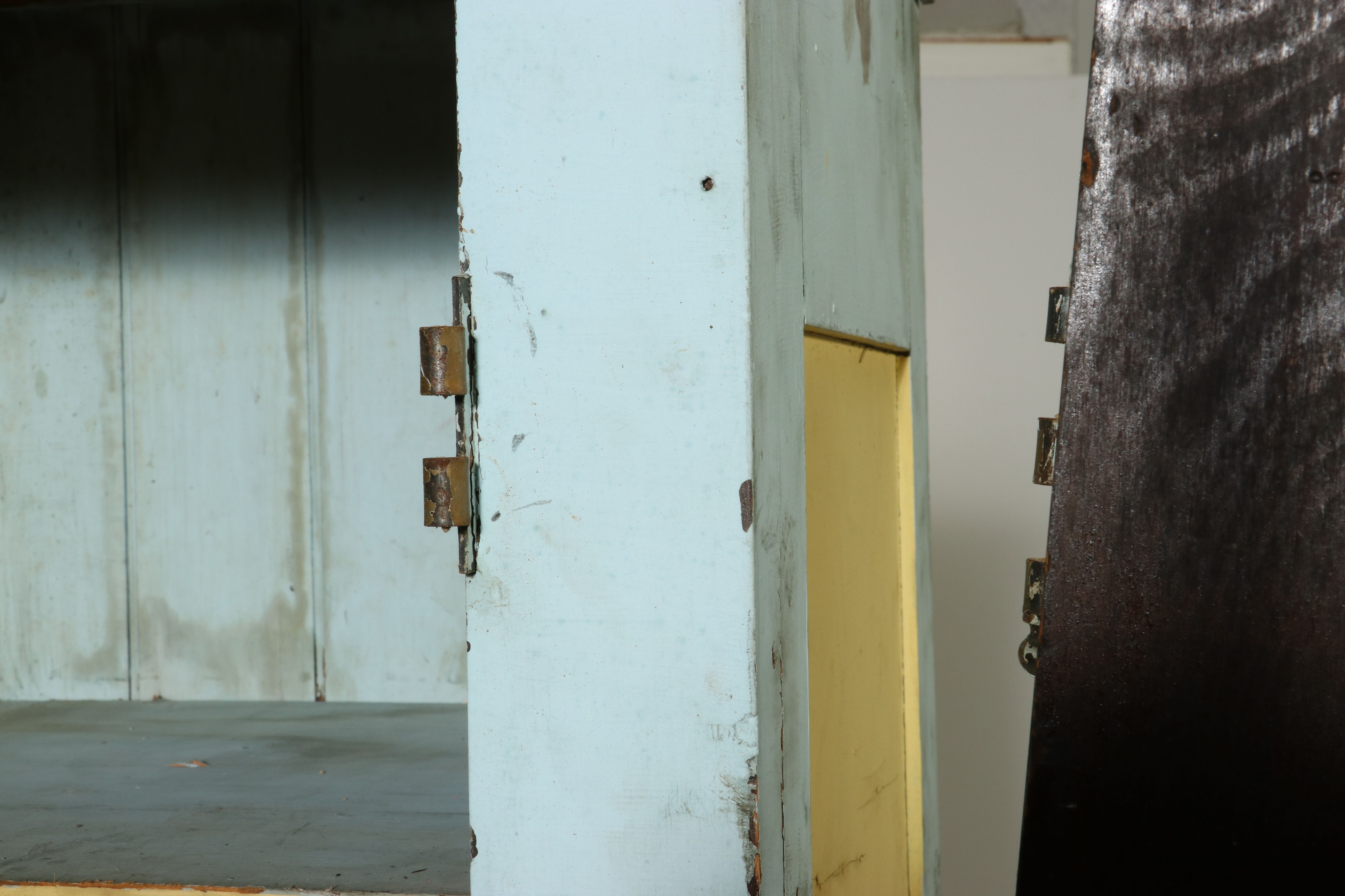Painted Pine Cupboard, Late 19th to Early 20th Century
