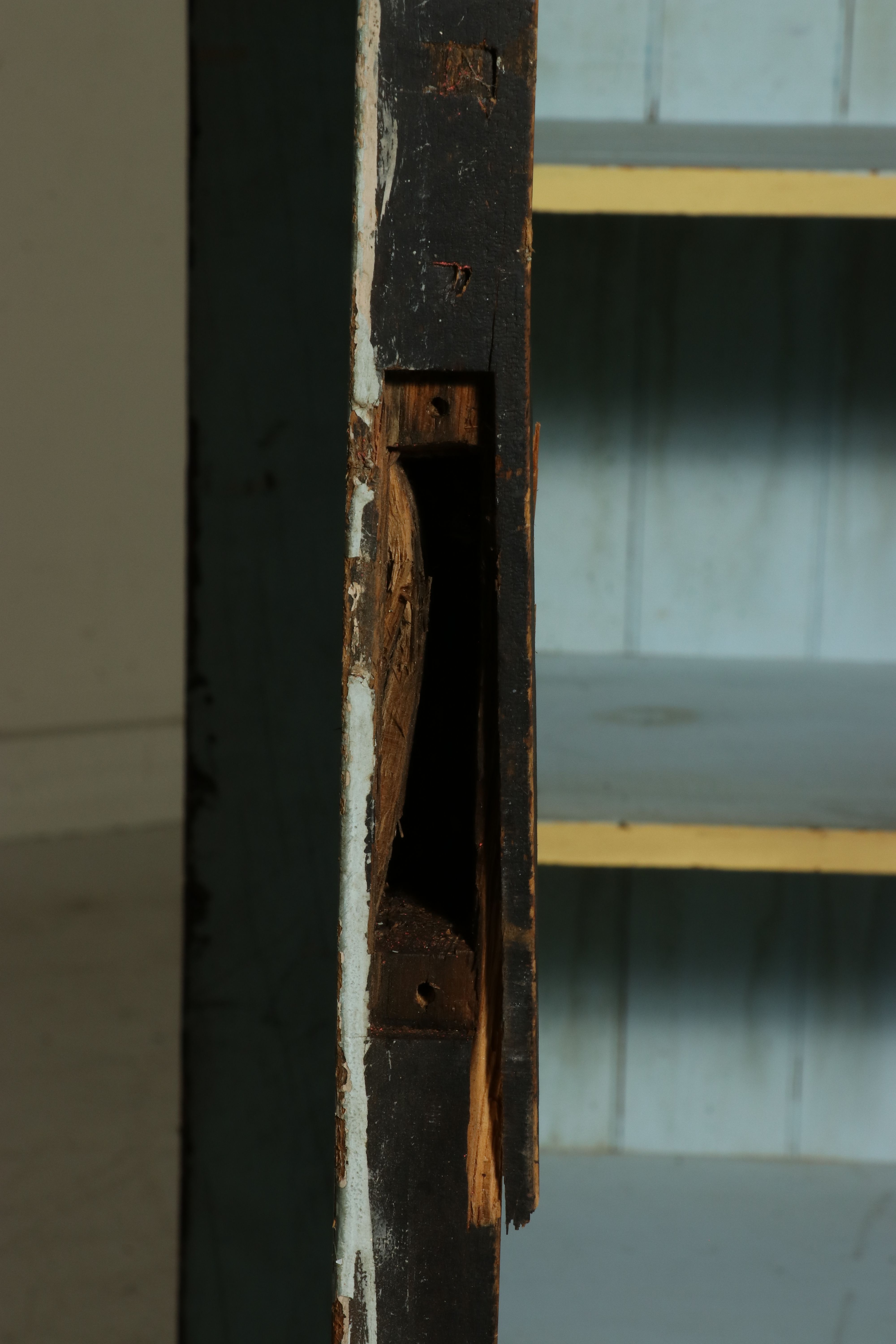 Painted Pine Cupboard, Late 19th to Early 20th Century