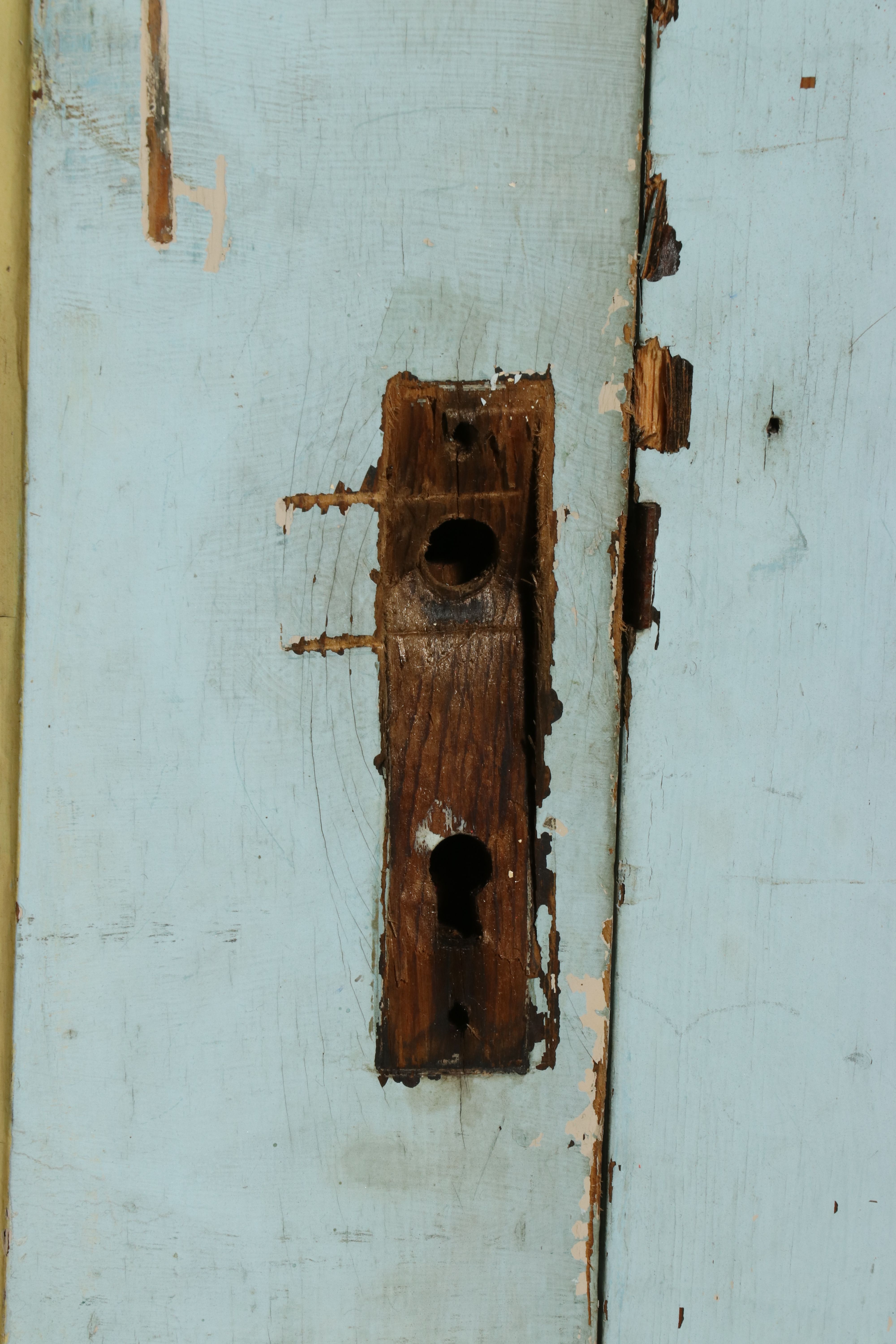 Painted Pine Cupboard, Late 19th to Early 20th Century