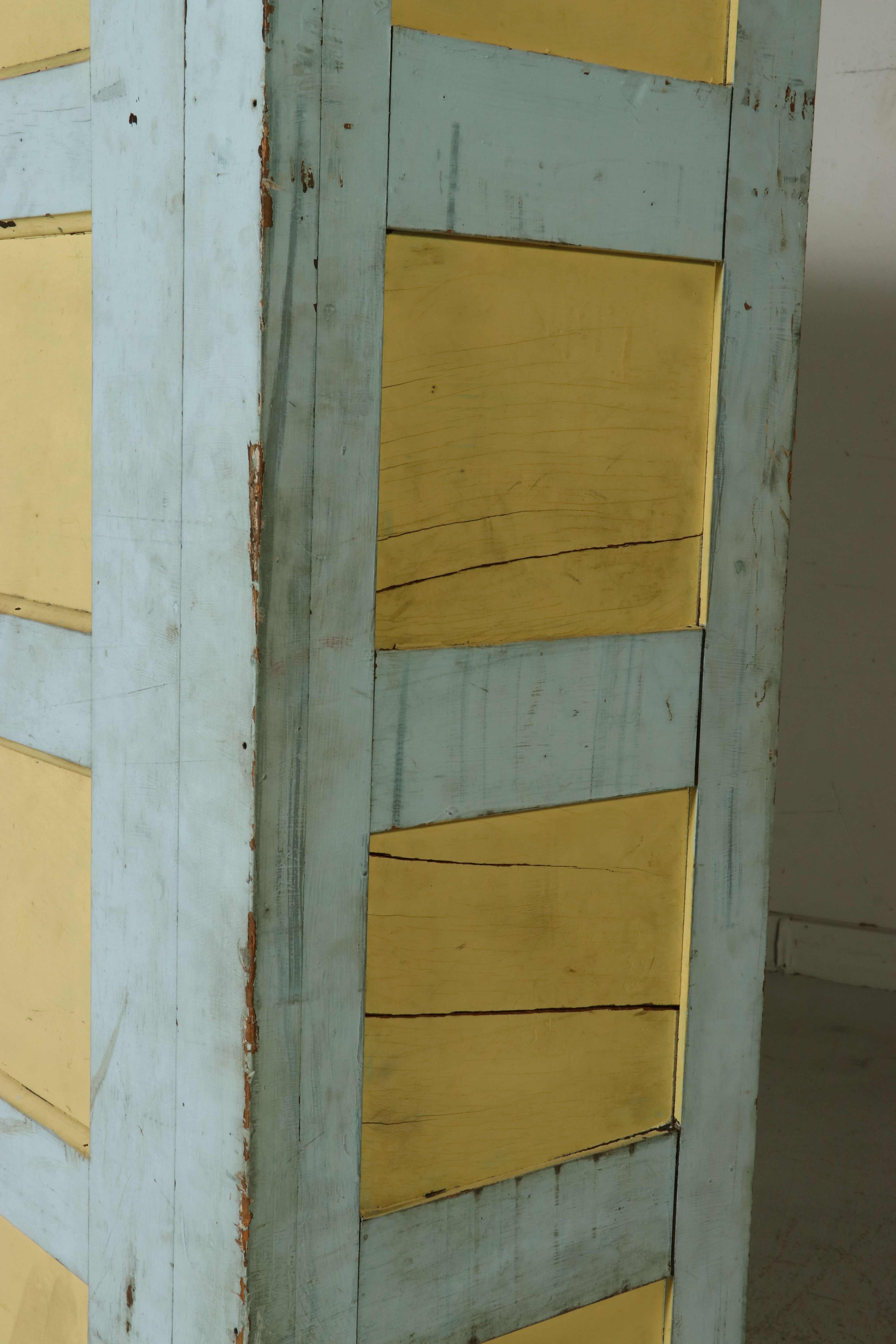 Painted Pine Cupboard, Late 19th to Early 20th Century