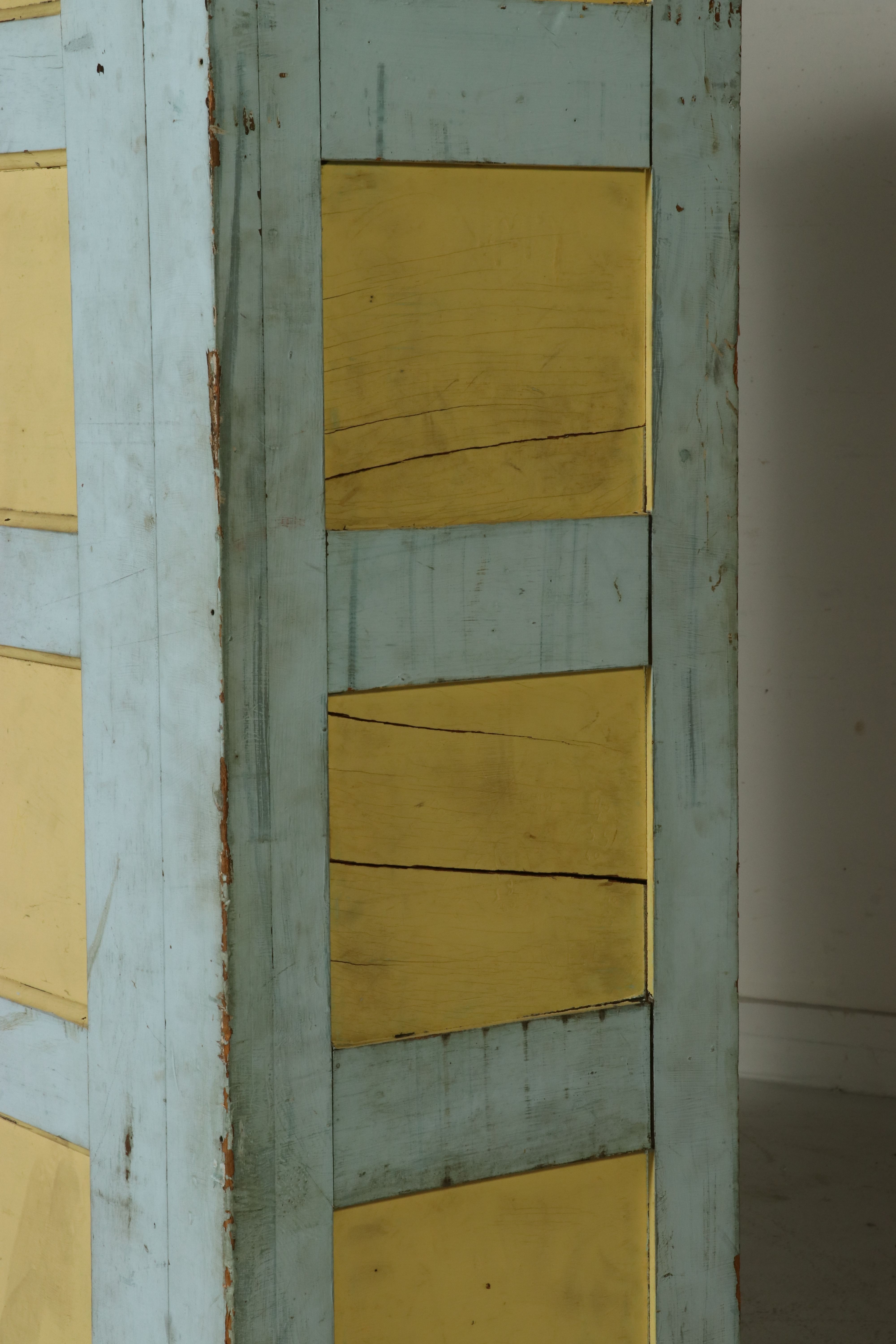 Painted Pine Cupboard, Late 19th to Early 20th Century