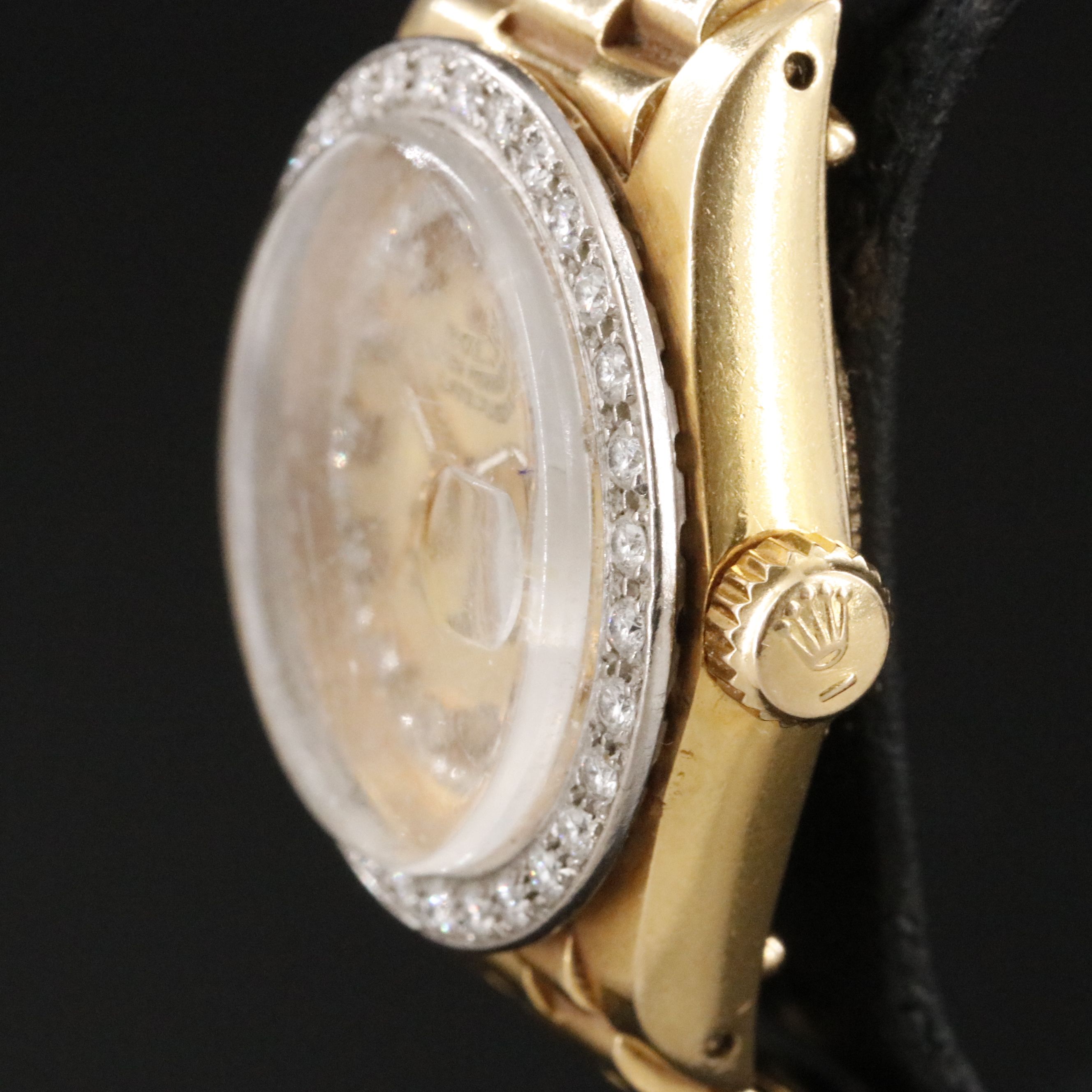 1979 Rolex Custom Diamond Dial & Bezel Datejust Watch