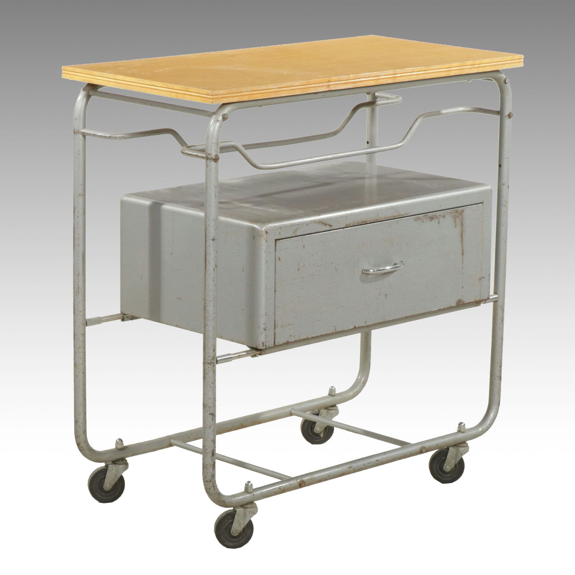 Mid Century Industrial Style Cart