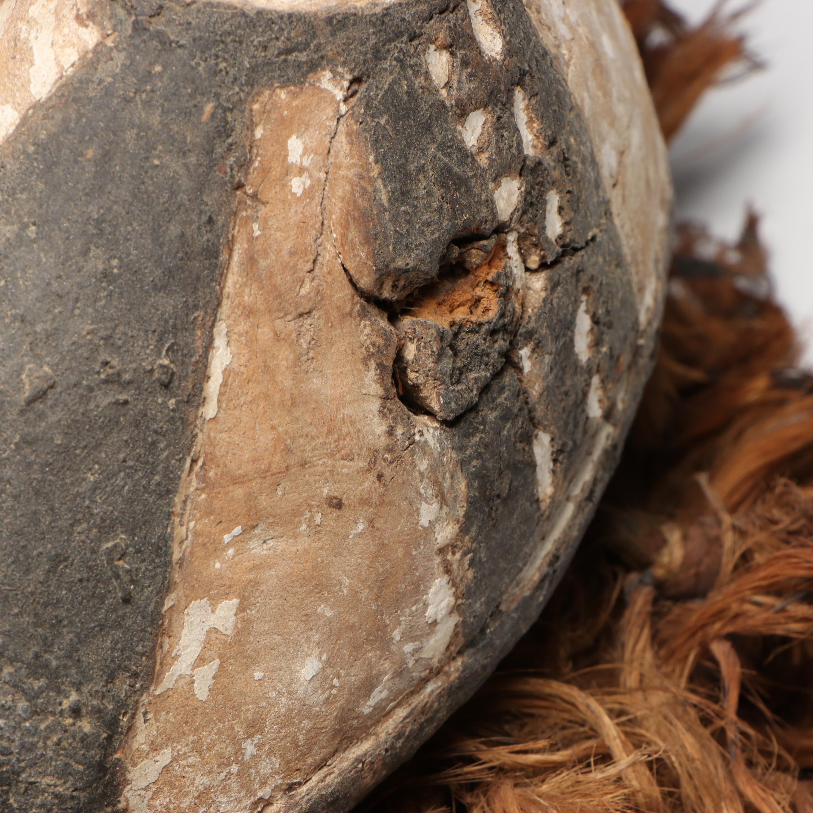 Burkina Faso Mossi "Simbo Bagoum" Funerary Hornbill Helmet Mask