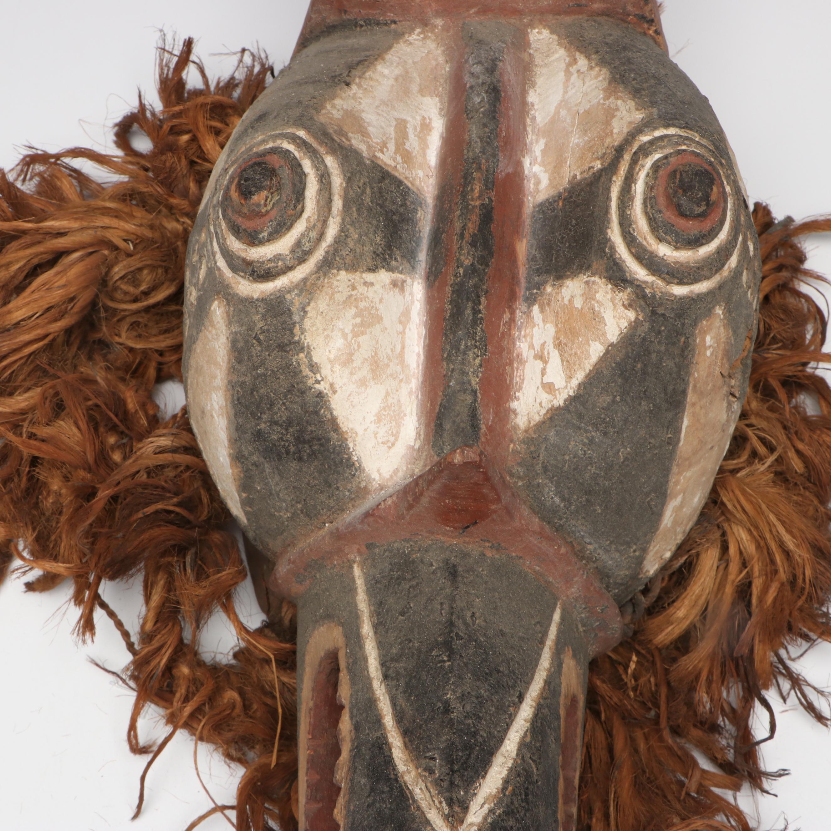 Burkina Faso Mossi "Simbo Bagoum" Funerary Hornbill Helmet Mask