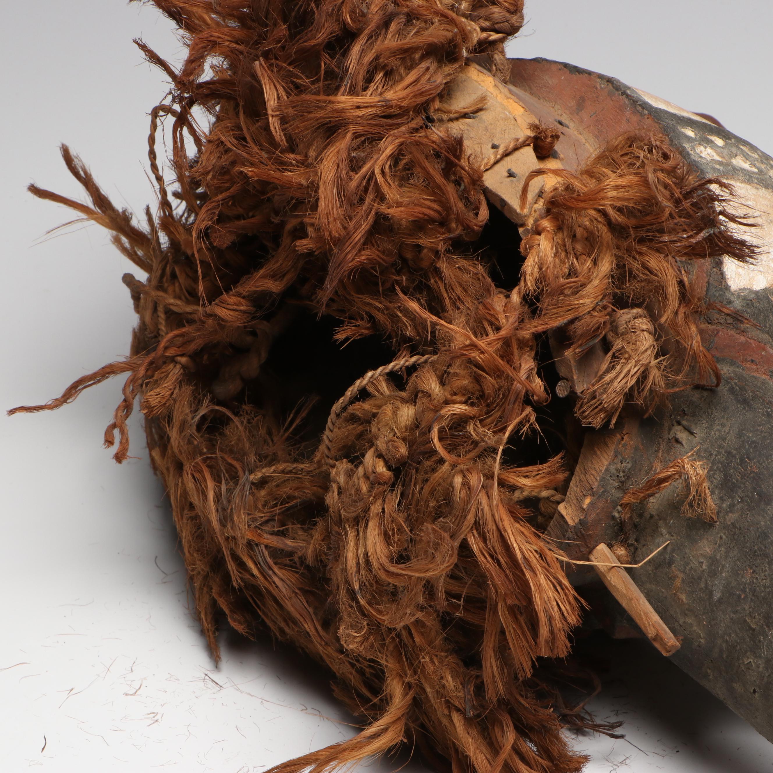 Burkina Faso Mossi "Simbo Bagoum" Funerary Hornbill Helmet Mask