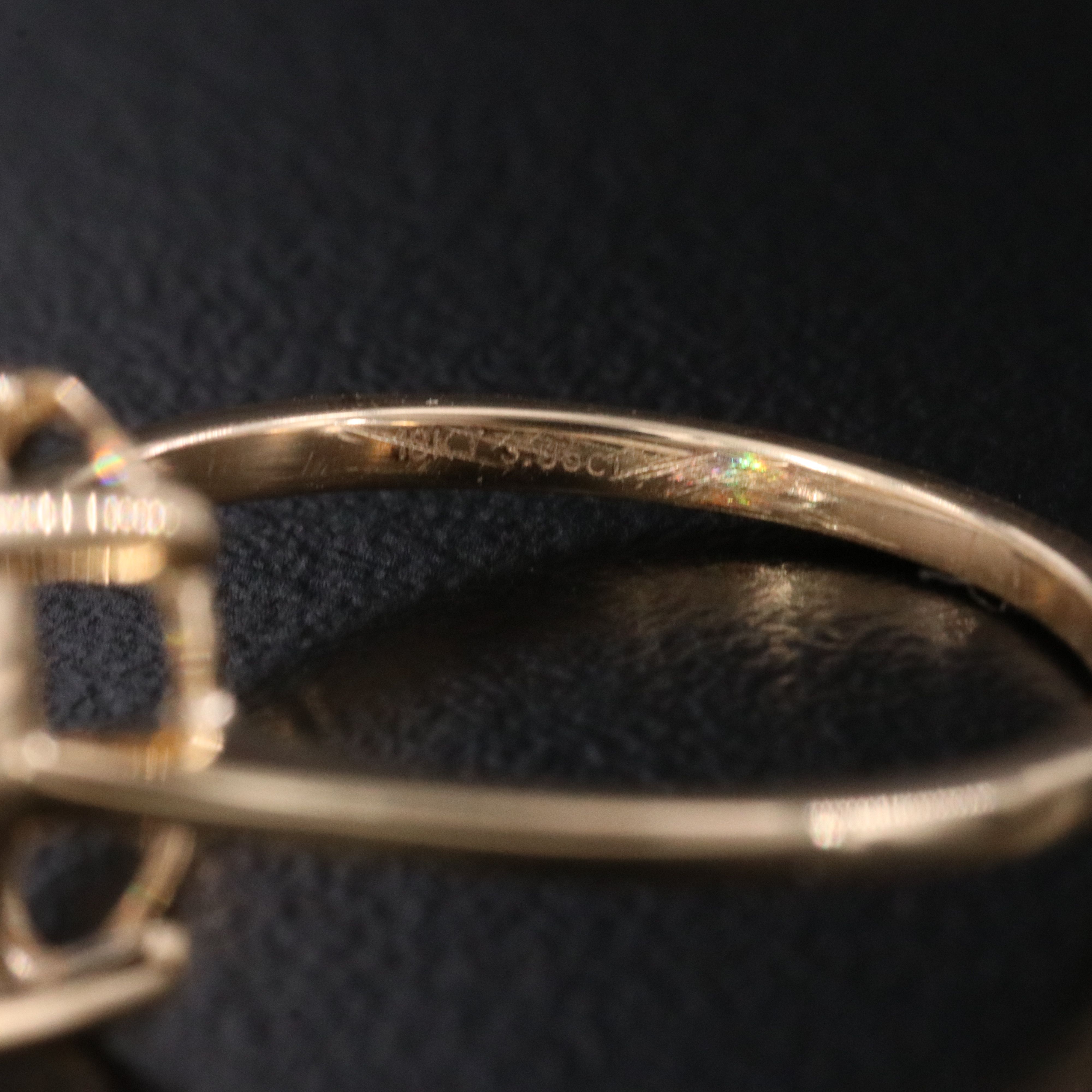 18K 3.06 CT Lab Grown Diamond Solitaire Ring with IGI Report