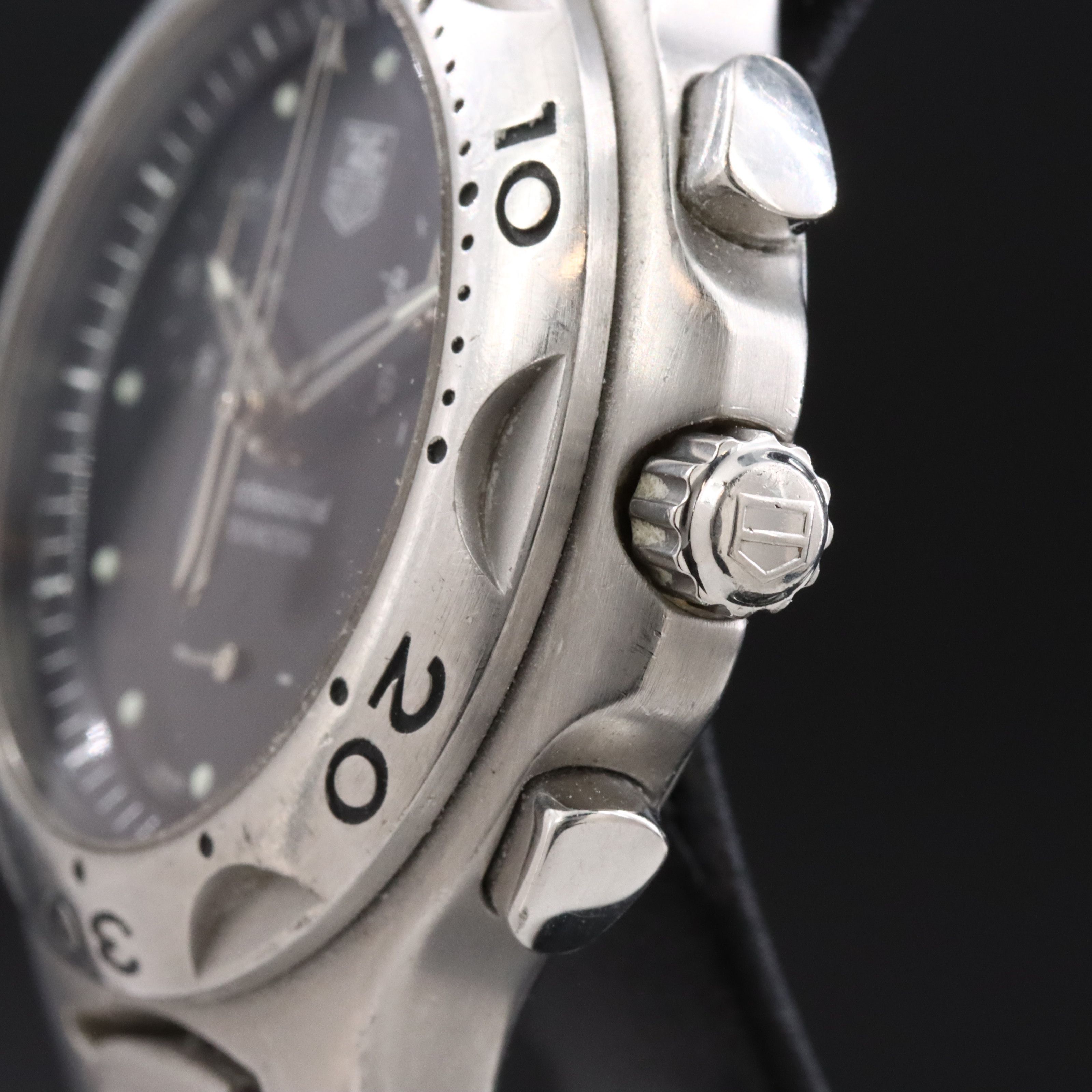 TAG Heuer Stainless Steel Black Dial Date Chronograph Quartz Watch