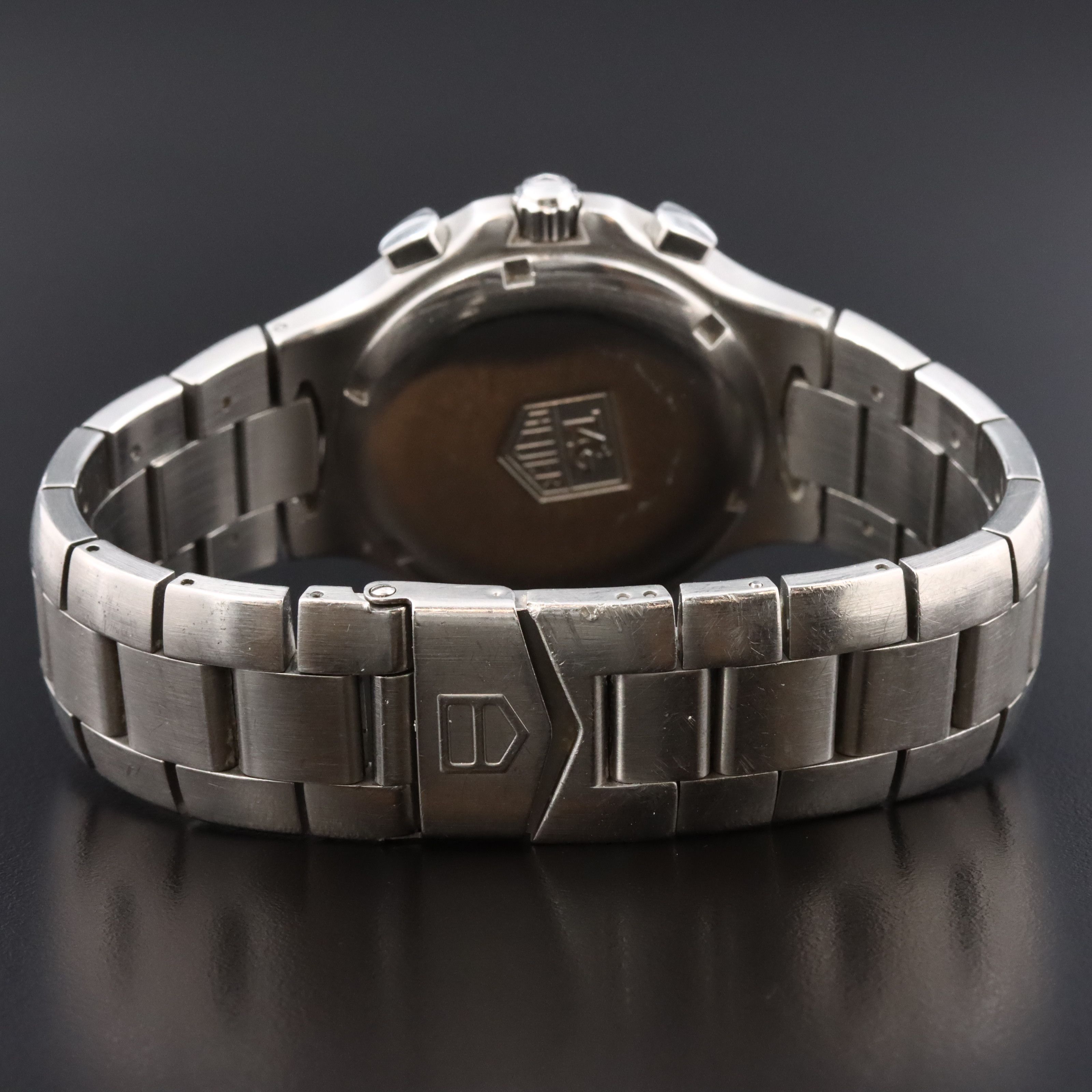 TAG Heuer Stainless Steel Black Dial Date Chronograph Quartz Watch