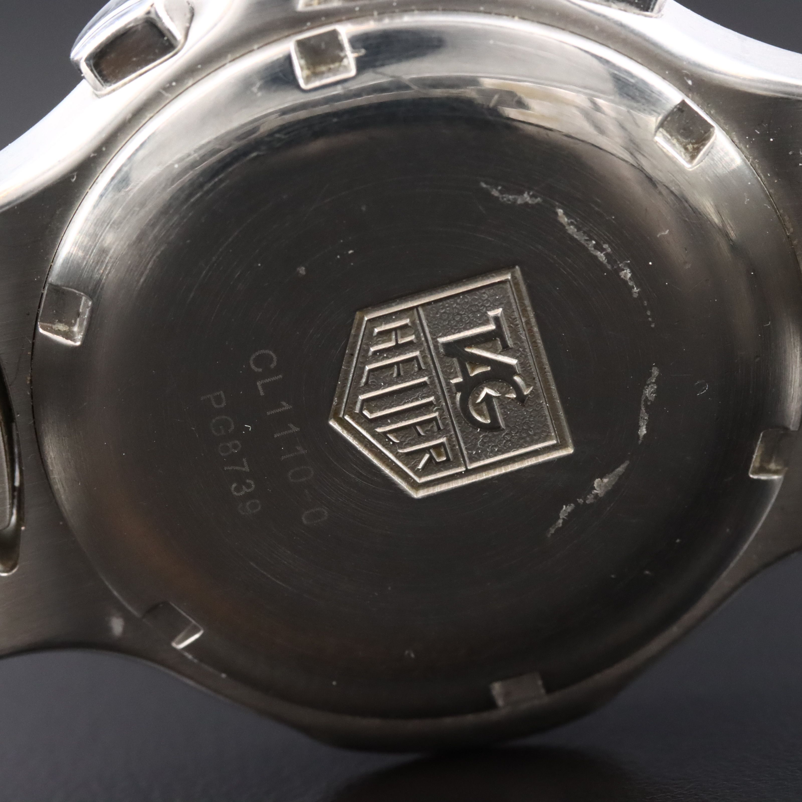 TAG Heuer Stainless Steel Black Dial Date Chronograph Quartz Watch