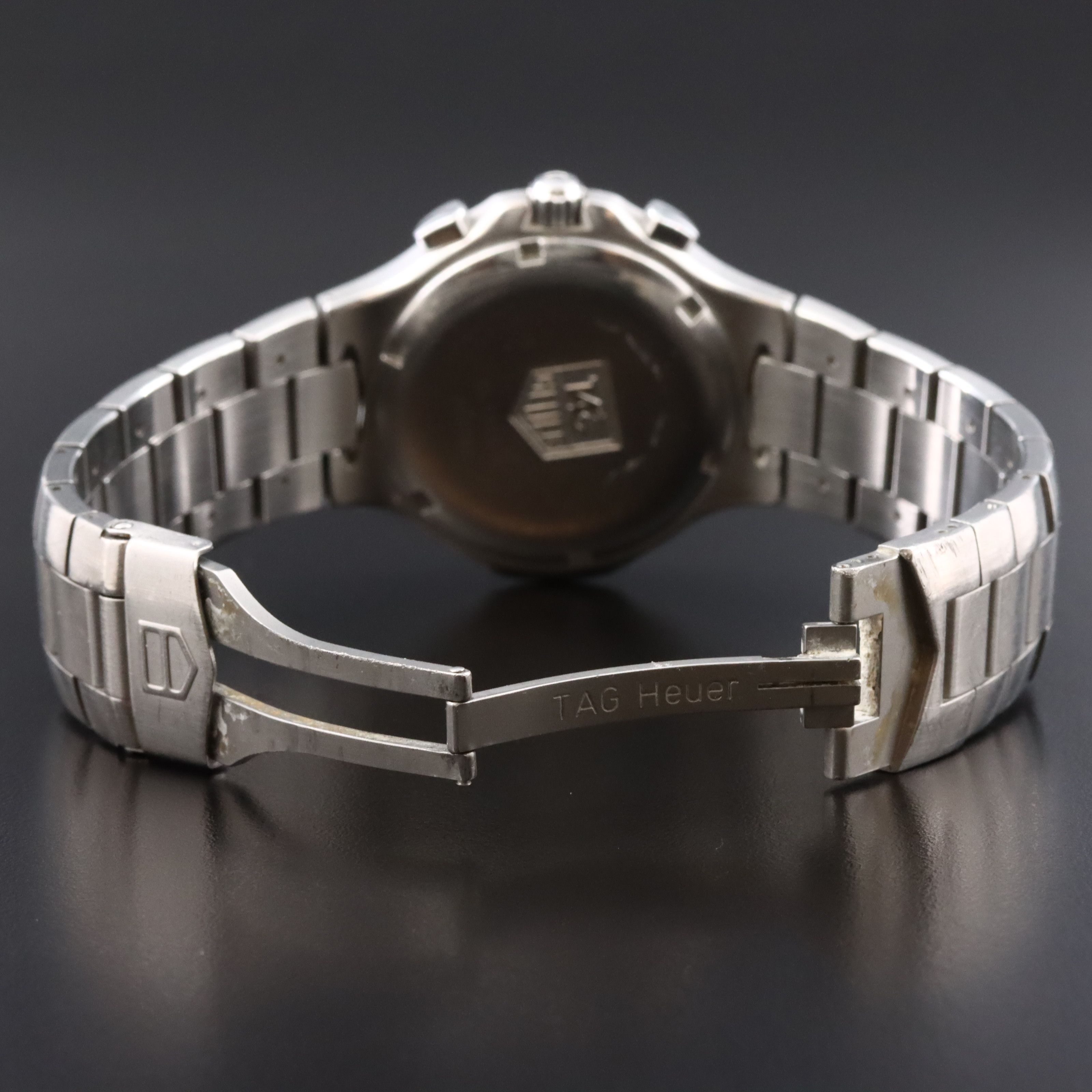 TAG Heuer Stainless Steel Black Dial Date Chronograph Quartz Watch