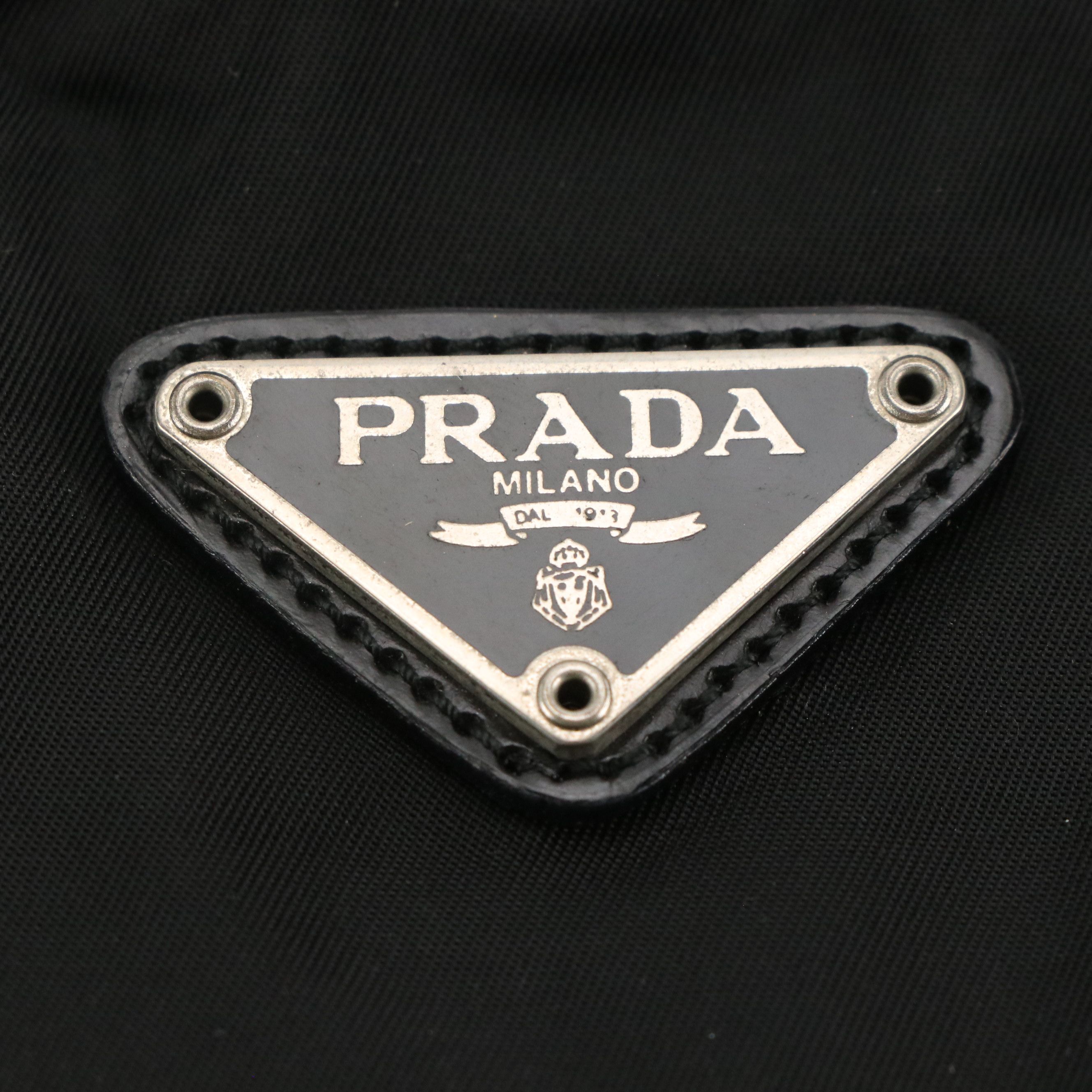 Prada Zip Pouch in Black Tessuto Nylon