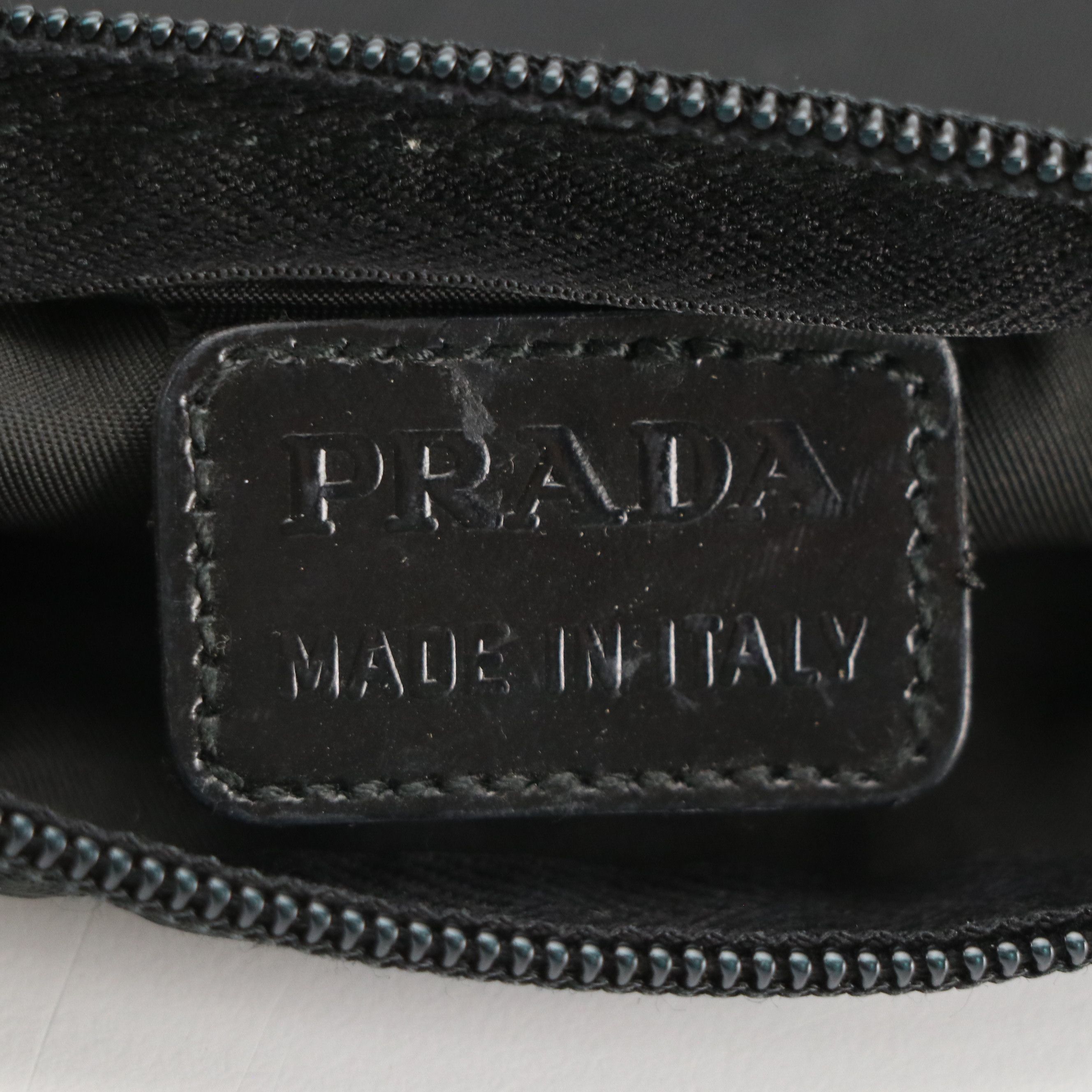 Prada Zip Pouch in Black Tessuto Nylon
