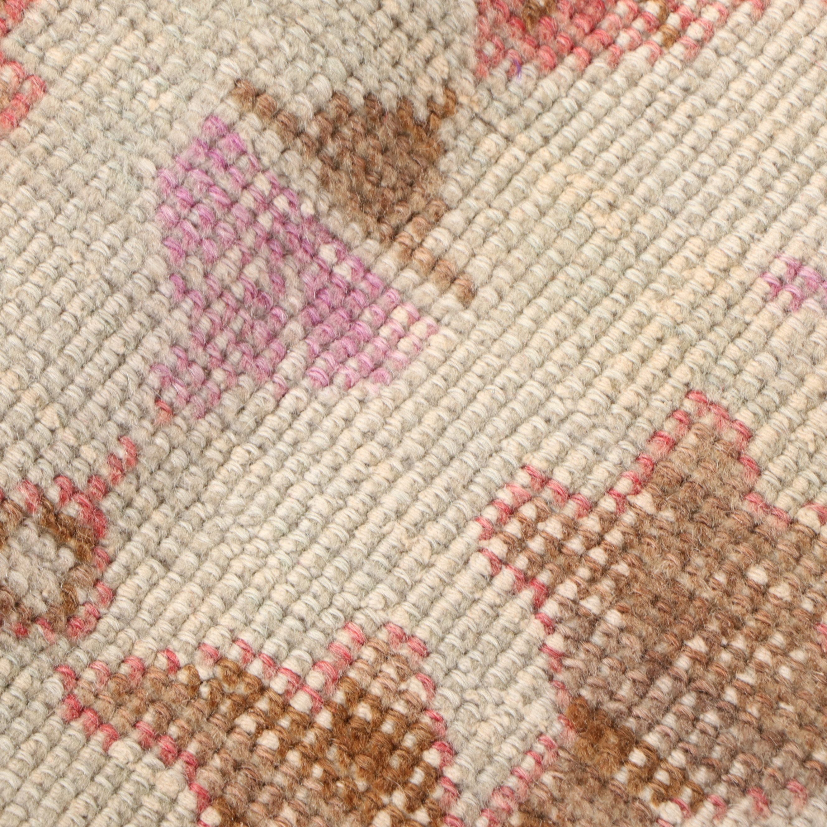 4' x 7'5 Hand-Knotted Turkish Oushak Area Rug