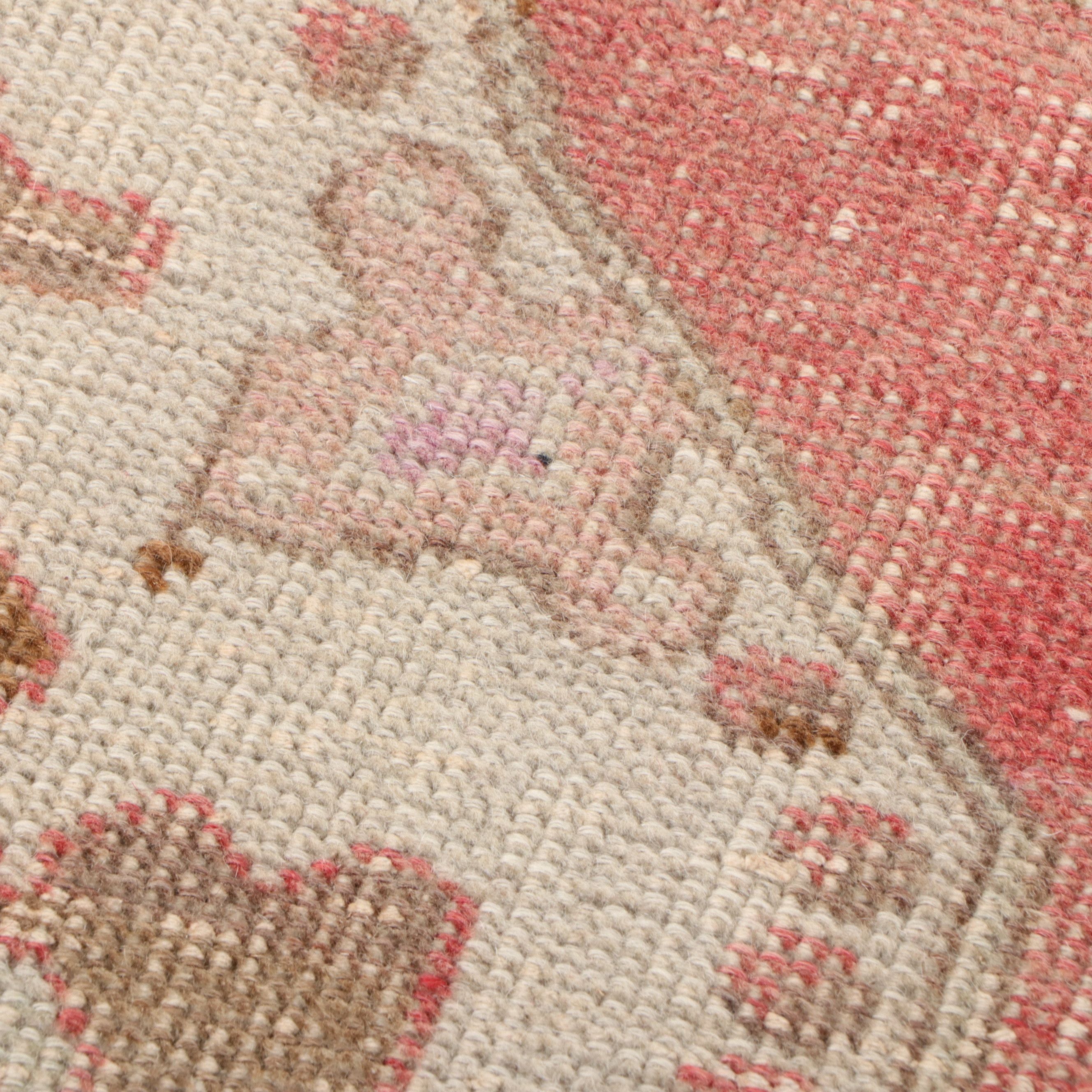 4' x 7'5 Hand-Knotted Turkish Oushak Area Rug