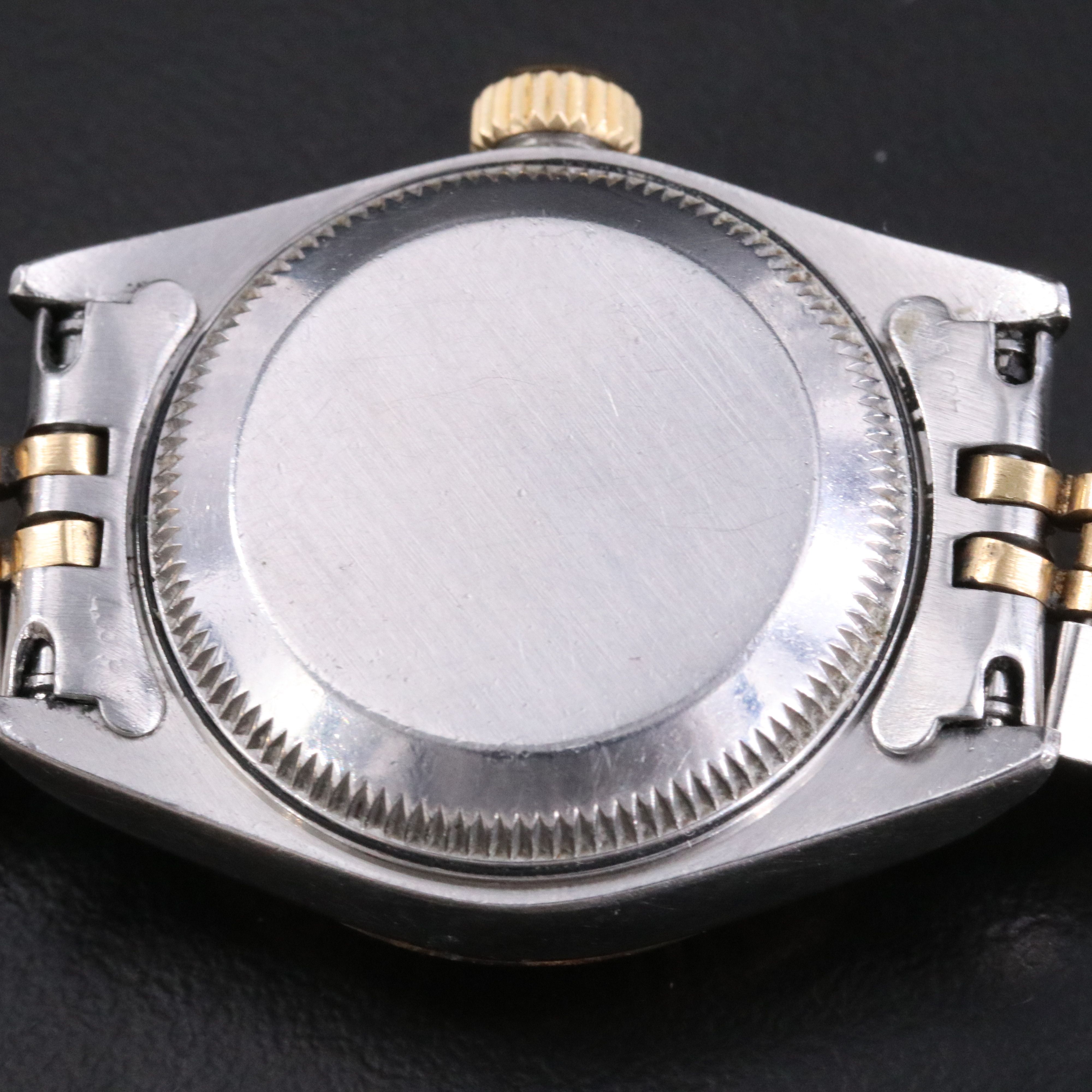 1993 - 1994 Rolex White Roman Index Dial Two Tone Datejust 69173 Watch