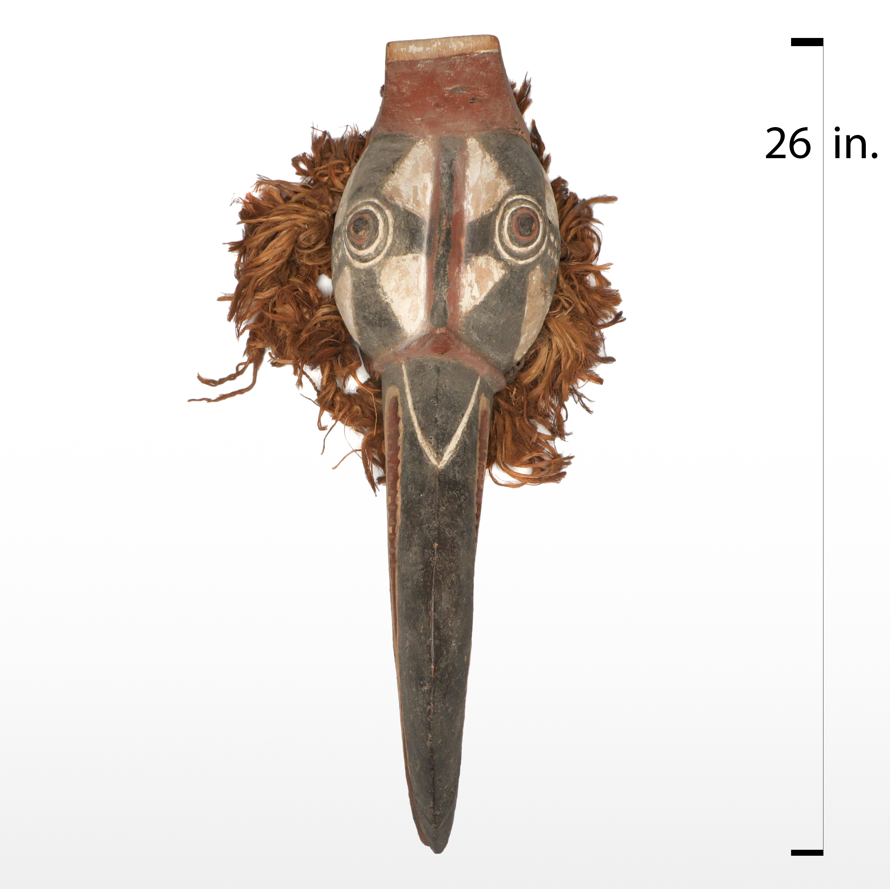 Burkina Faso Mossi "Simbo Bagoum" Funerary Hornbill Helmet Mask