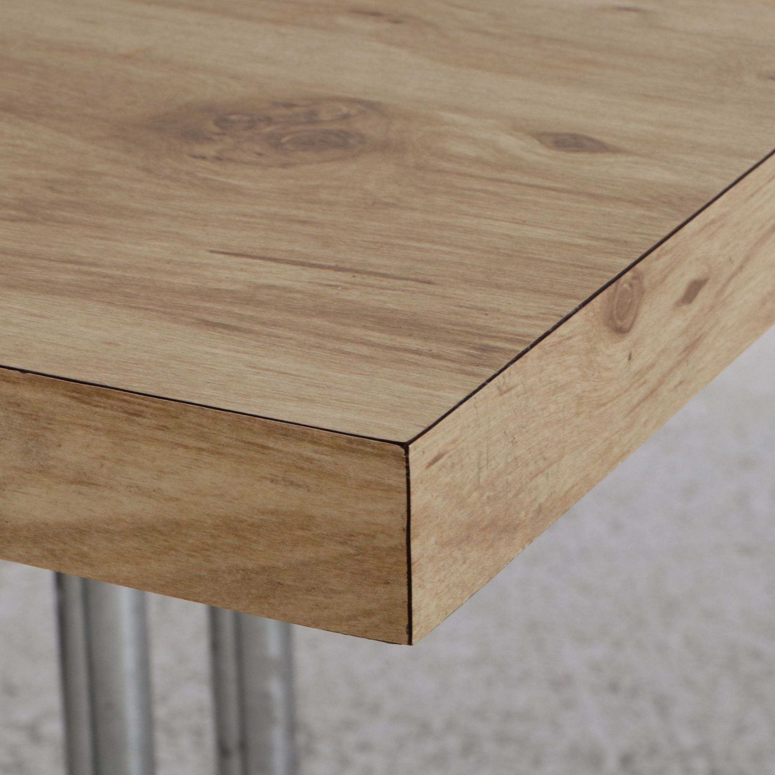 Contemporary Postmodern Style Table with Triple Chrome Tube Legs