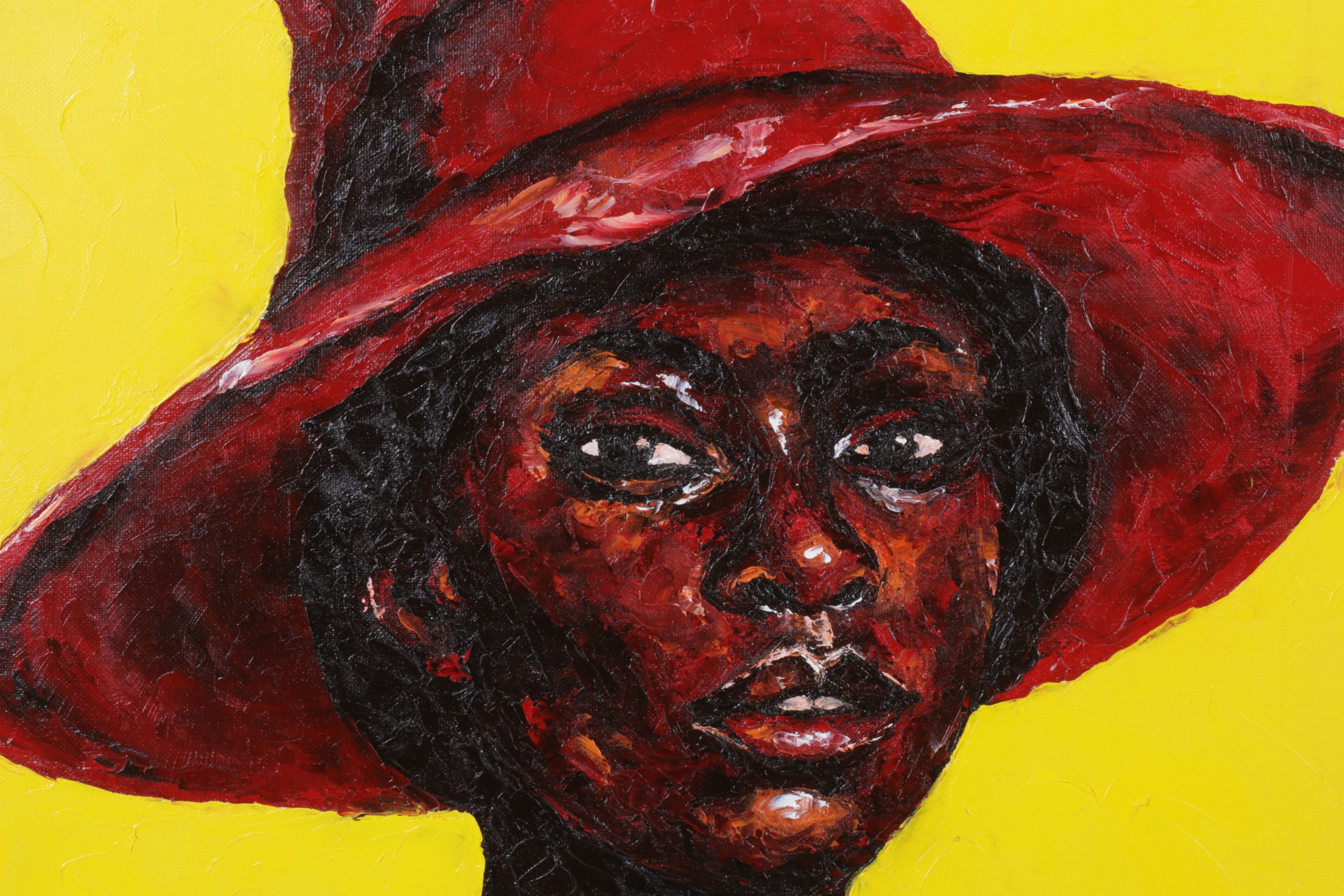 Oluwakemi Omowaire Oil Portrait "Ajagun Obinrin", Early 21st Century