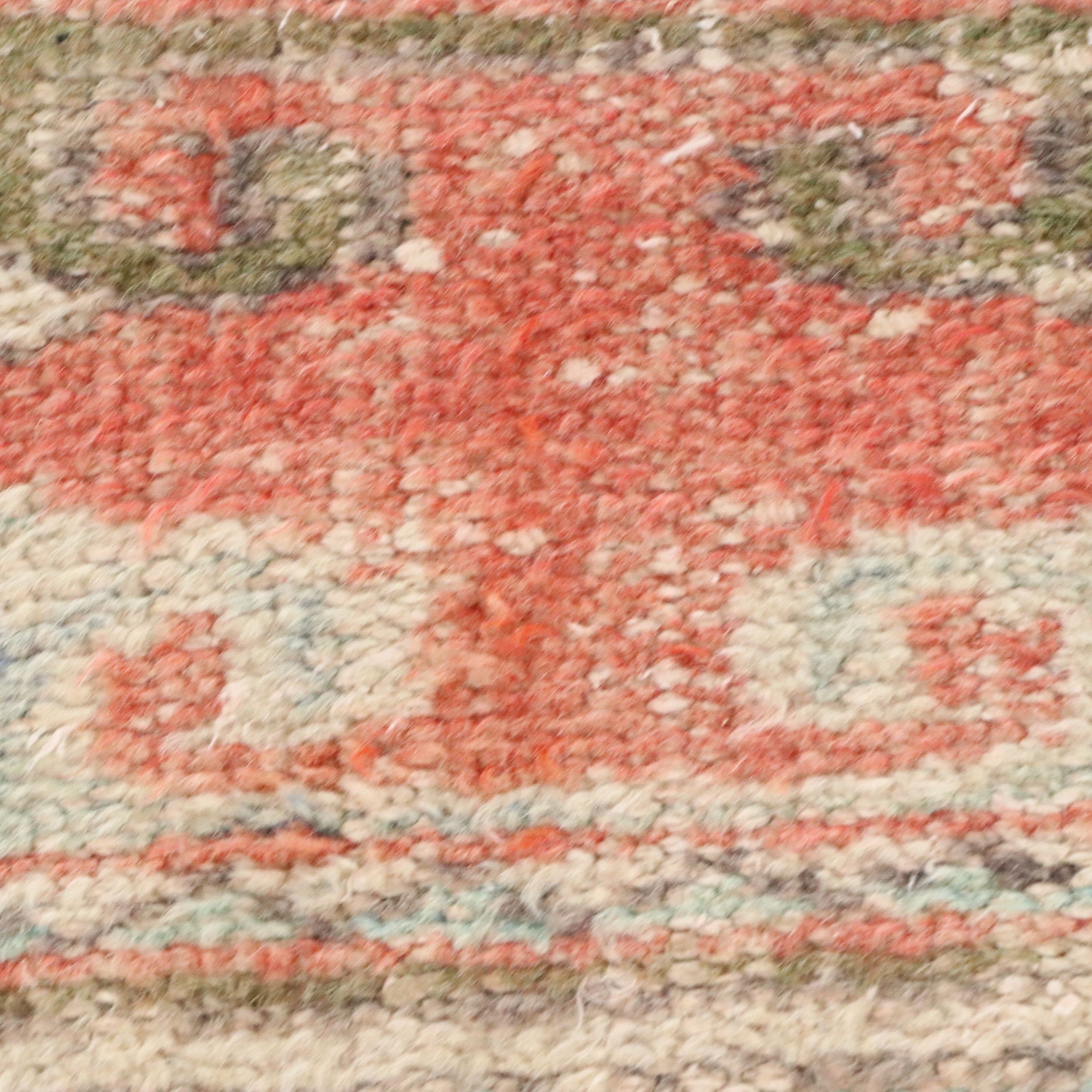 2'11 x 11'5 Hand-Knotted Turkish Oushak Carpet Runner