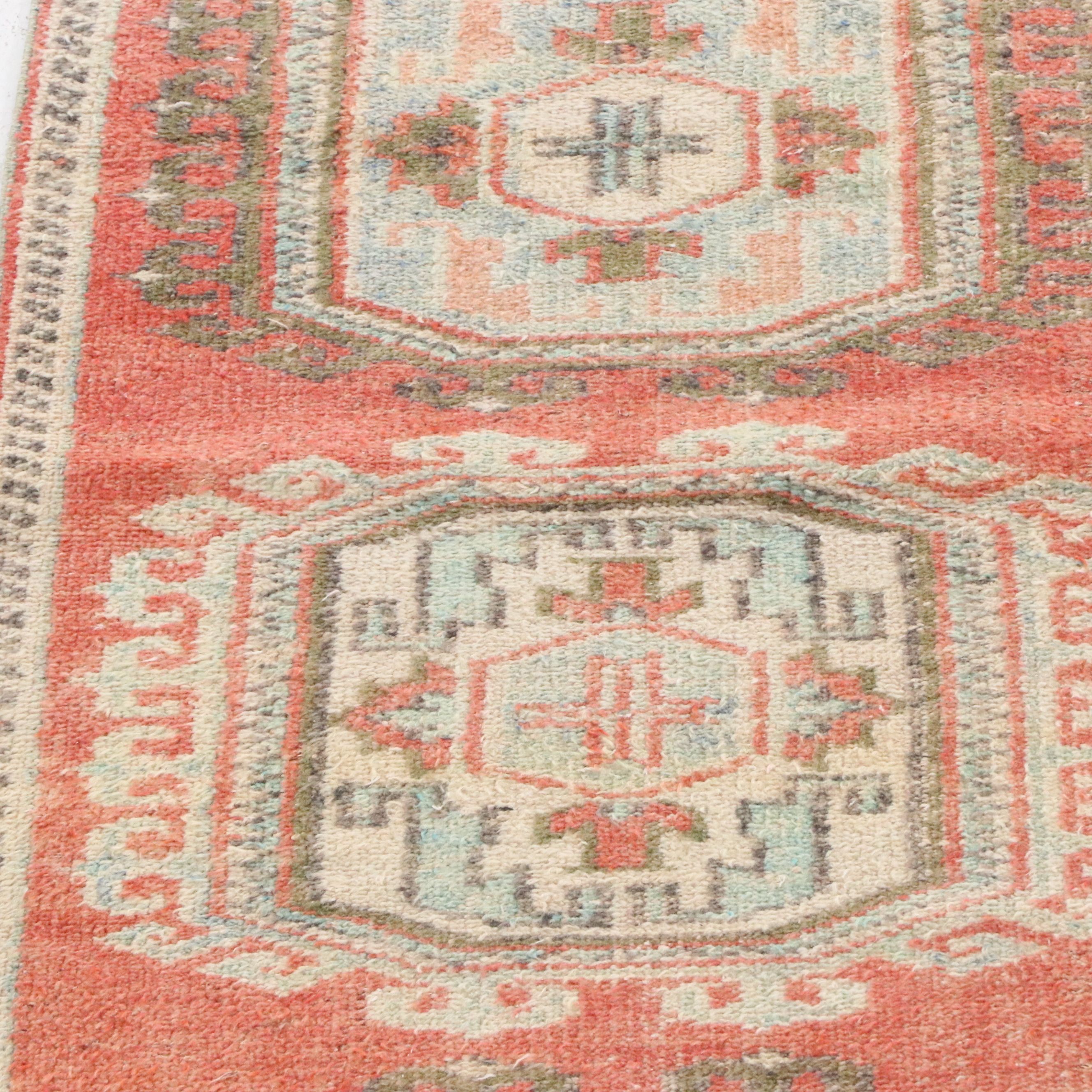 2'11 x 11'5 Hand-Knotted Turkish Oushak Carpet Runner