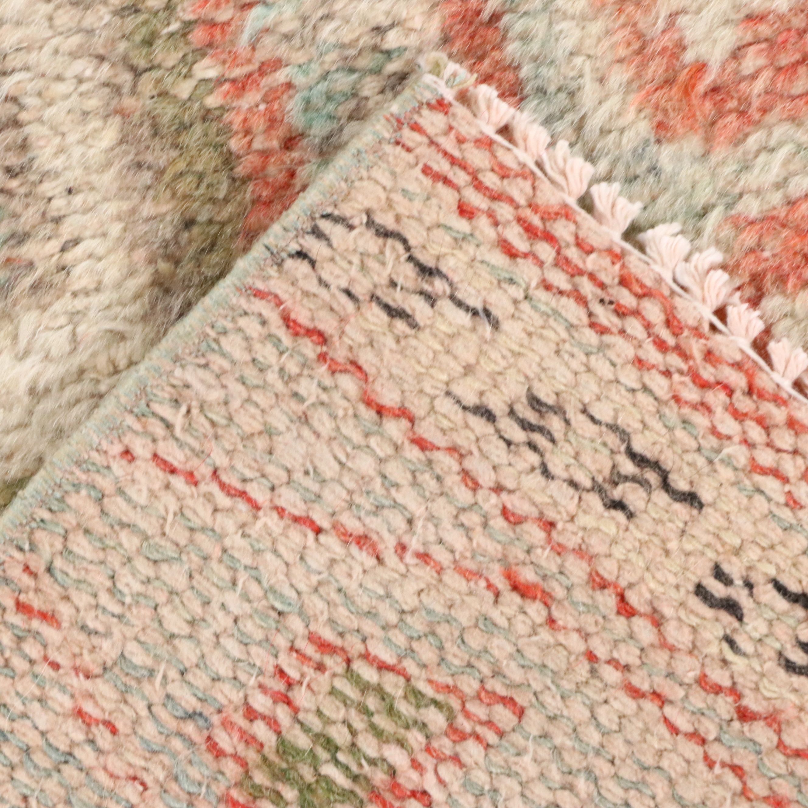 2'11 x 11'5 Hand-Knotted Turkish Oushak Carpet Runner