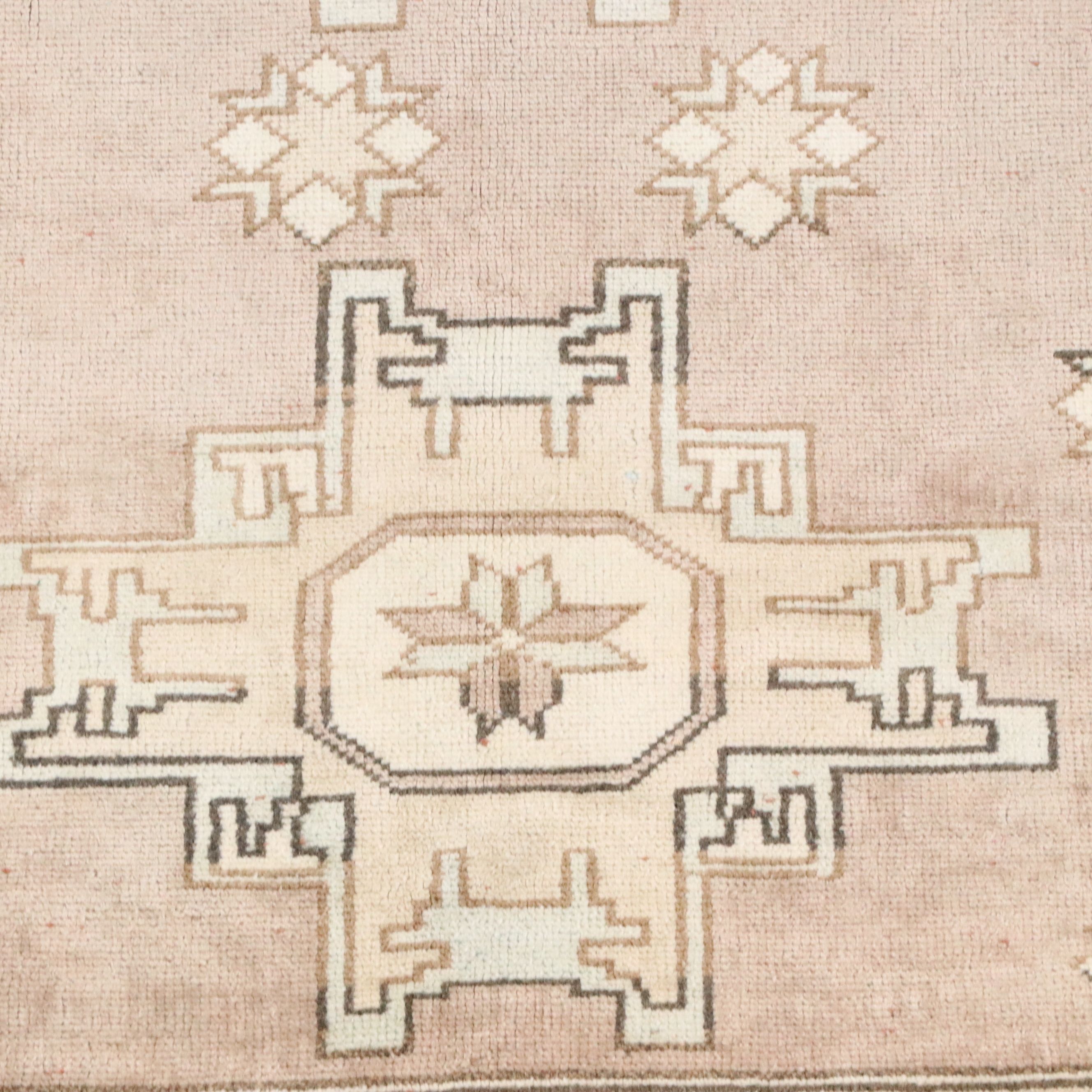 4'7 x 7' Hand-Knotted Turkish Oushak Area Rug